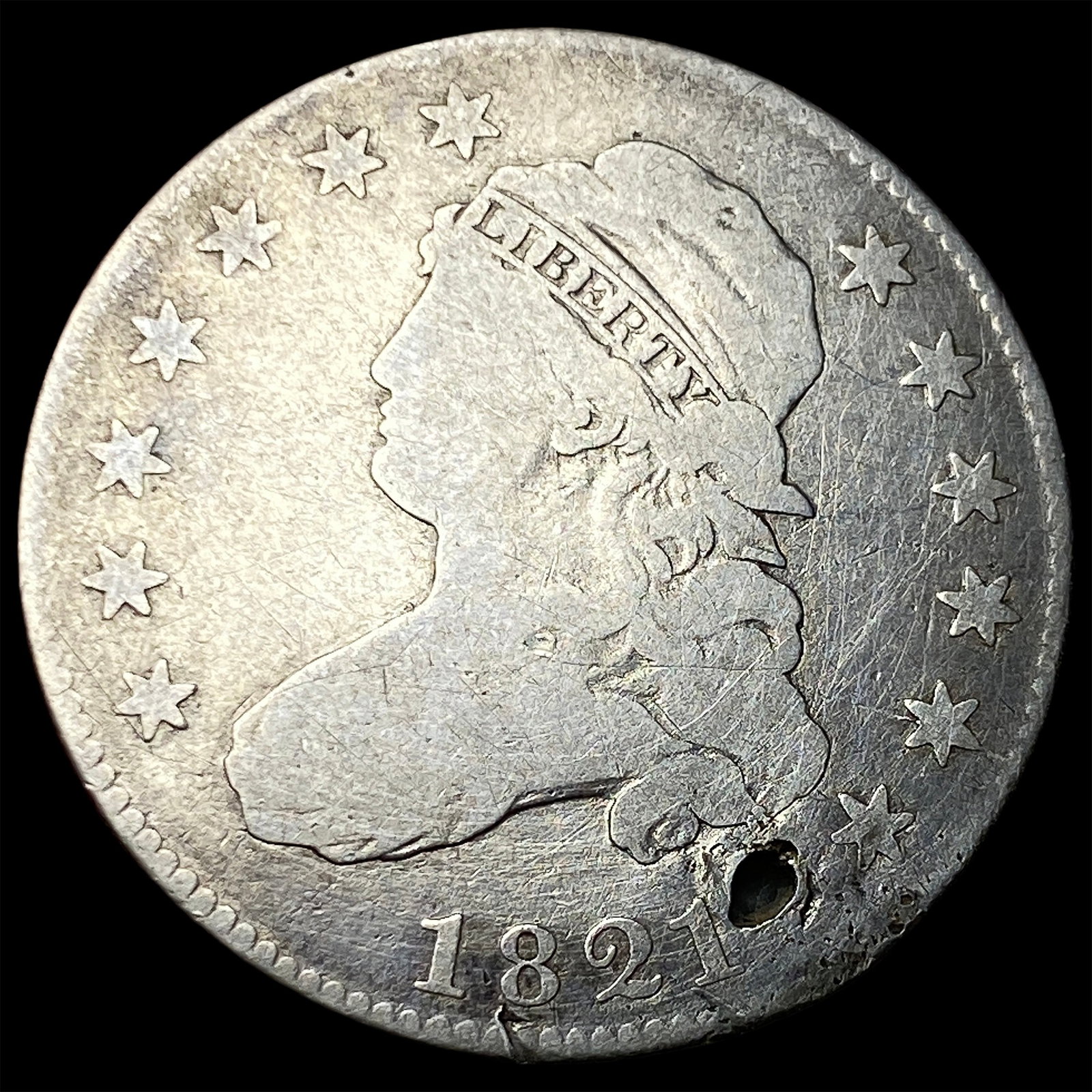 1821 Capped Bust Quarter NICELY CIRCULATED (1 of 2)