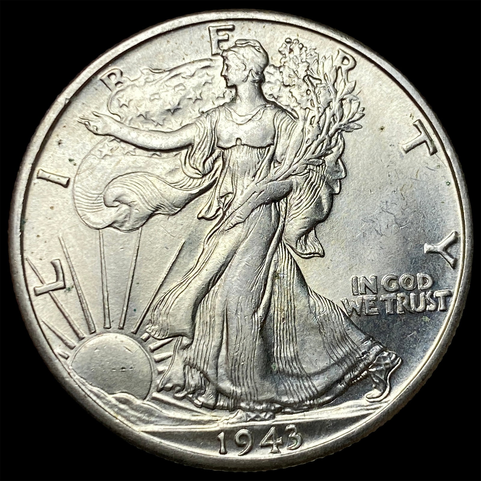 1943-D Silver Walking Liberty Half Dollar UNCIRCULATED: 1943-D Silver Walking Liberty Half Dollar UNCIRCULATED