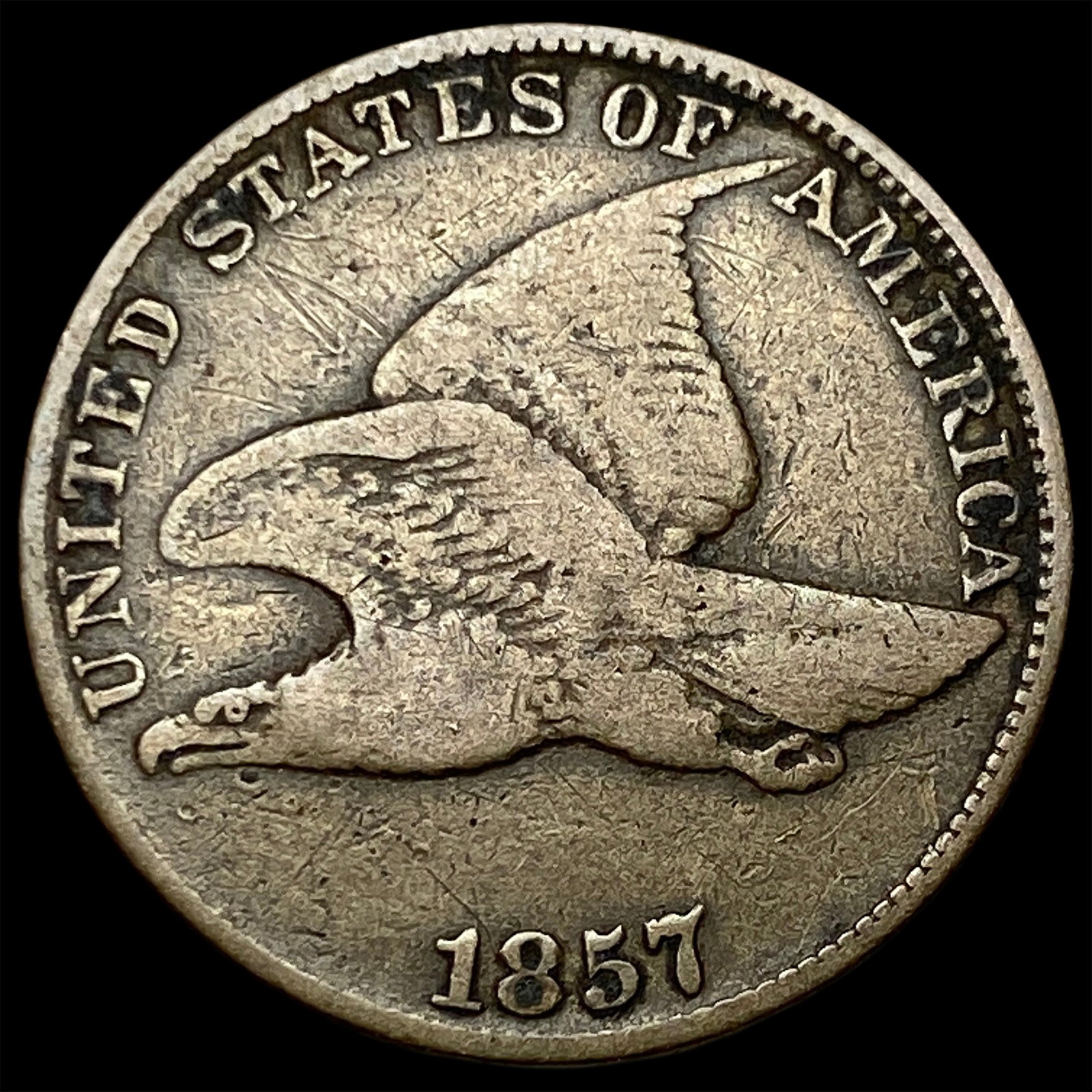 1857 Flying Eagle Cent LIGHTLY CIRCULATED: 1857 Flying Eagle Cent LIGHTLY CIRCULATED
