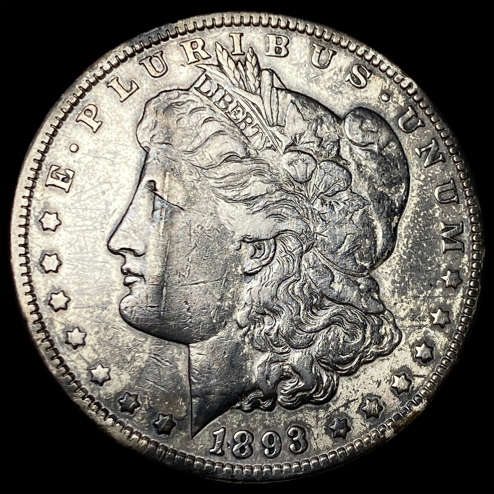 1893 Silver Morgan Dollar LIGHTLY CIRCULATED: 1893 Silver Morgan Dollar LIGHTLY CIRCULATED
