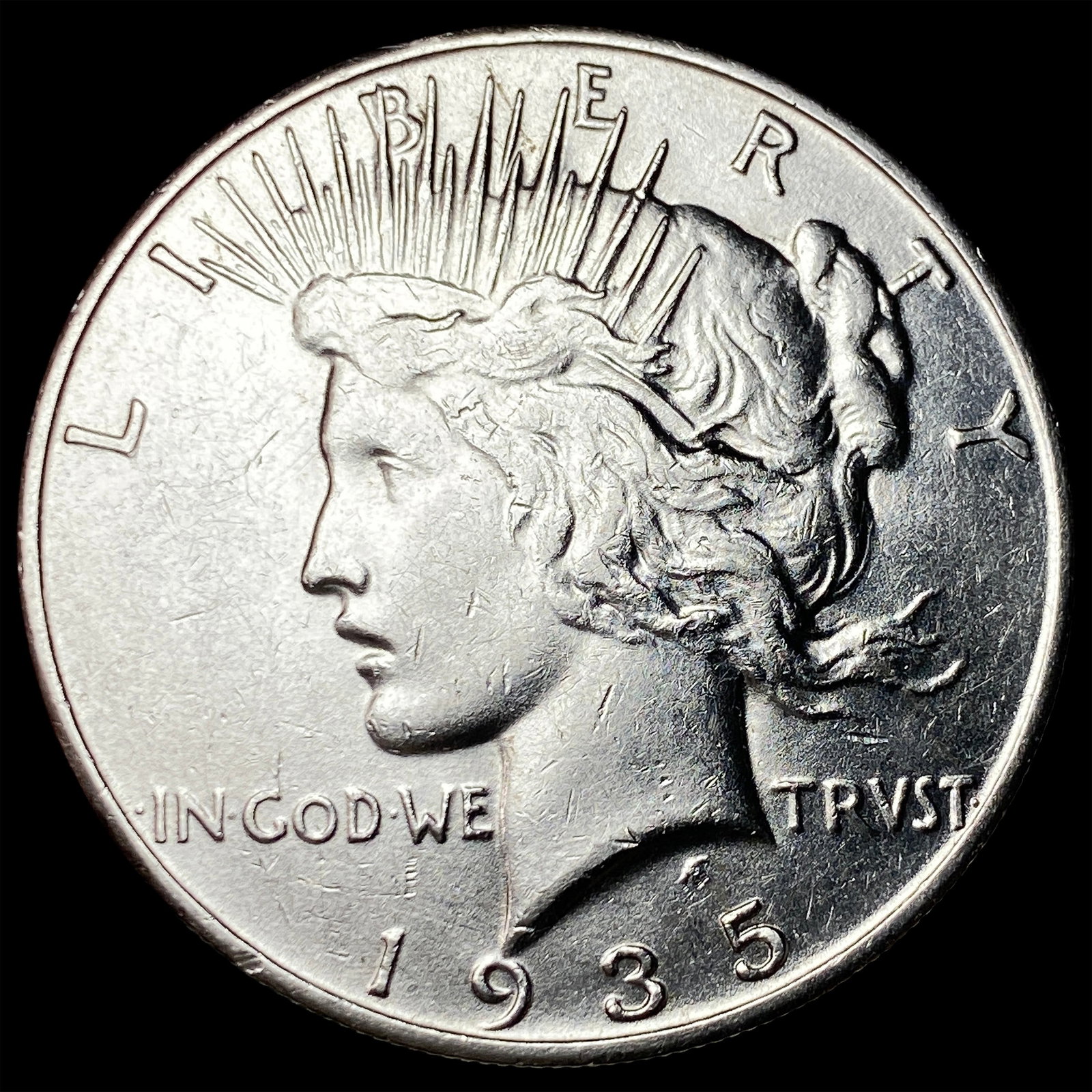 1935-S Silver Peace Dollar UNCIRCULATED (1 of 2)