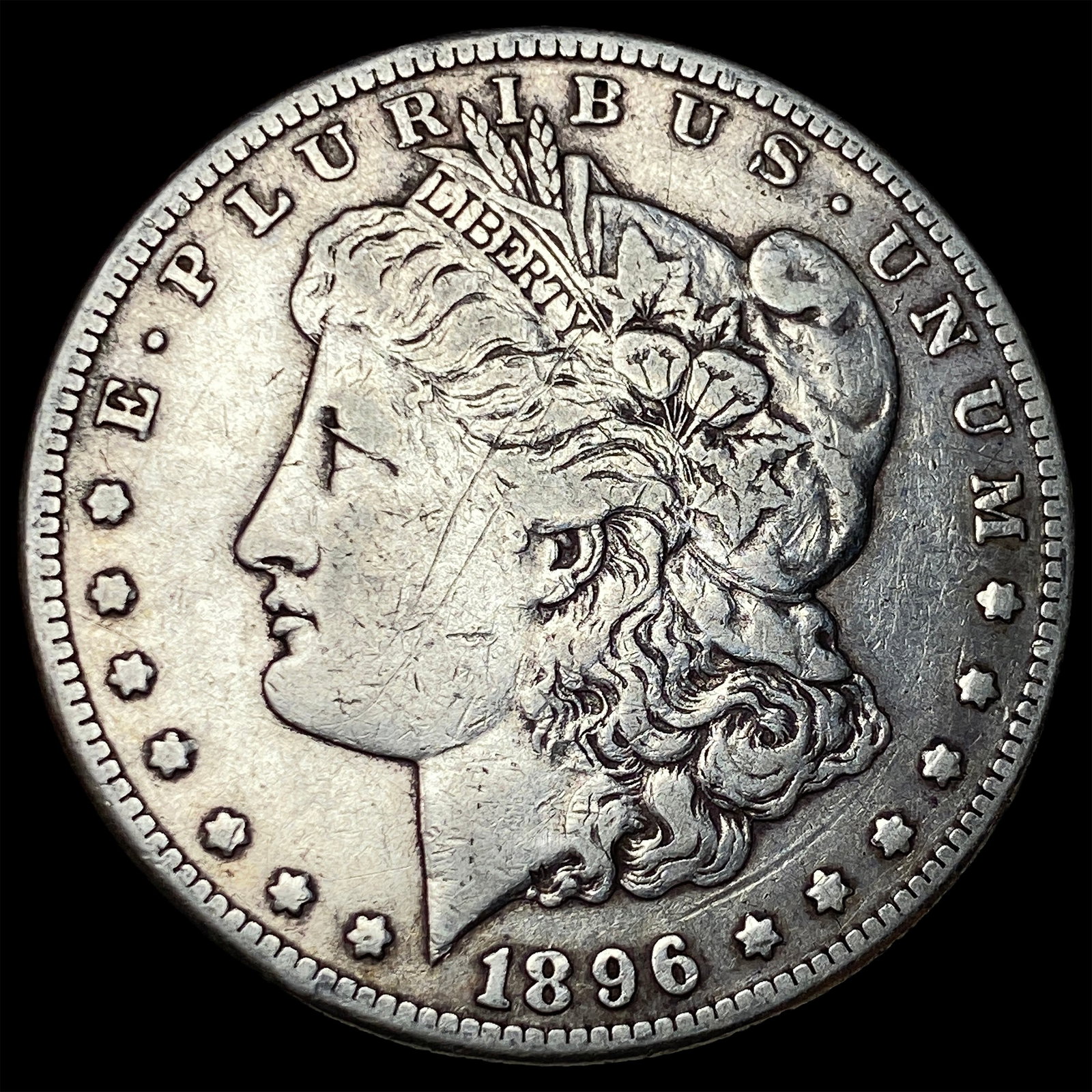 1896-S Silver Morgan Dollar NEARLY UNCIRCULATED (1 of 2)