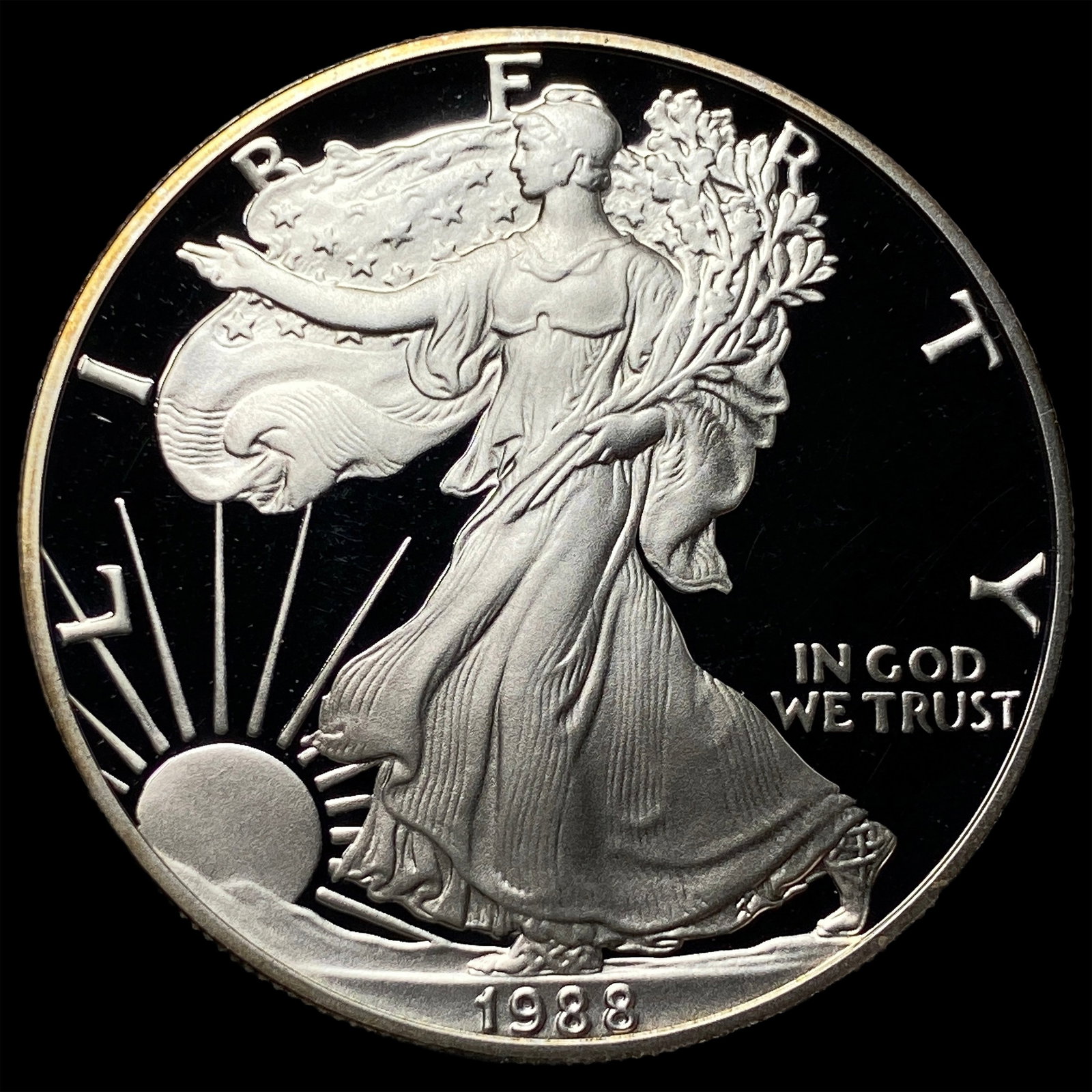 1988-S Silver American Eagle Proof $1 GEM PROOF (1 of 2)