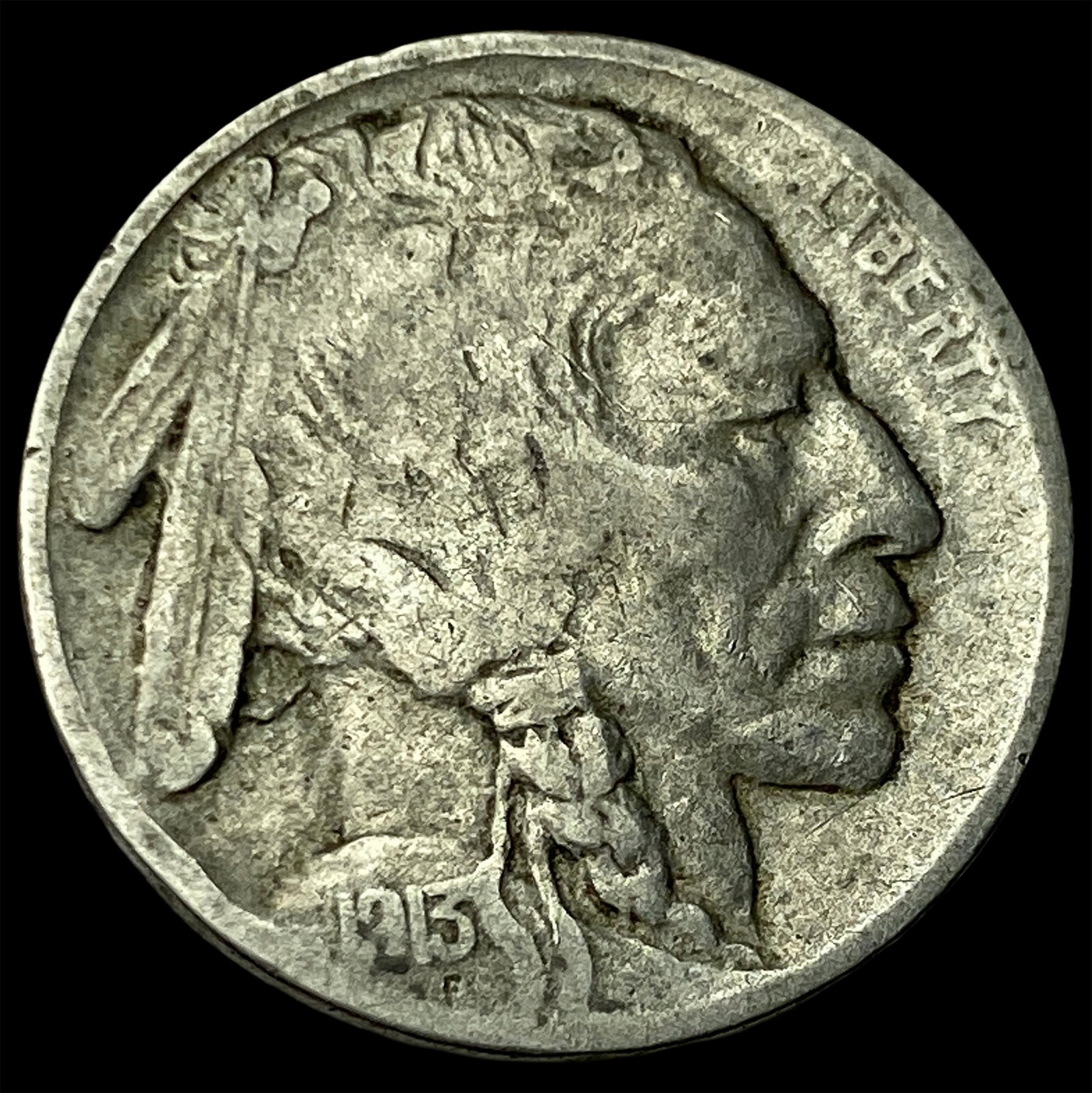 1913-D Type 2 Buffalo Nickel LIGHTLY CIRCULATED: 1913-D Type 2 Buffalo Nickel LIGHTLY CIRCULATED