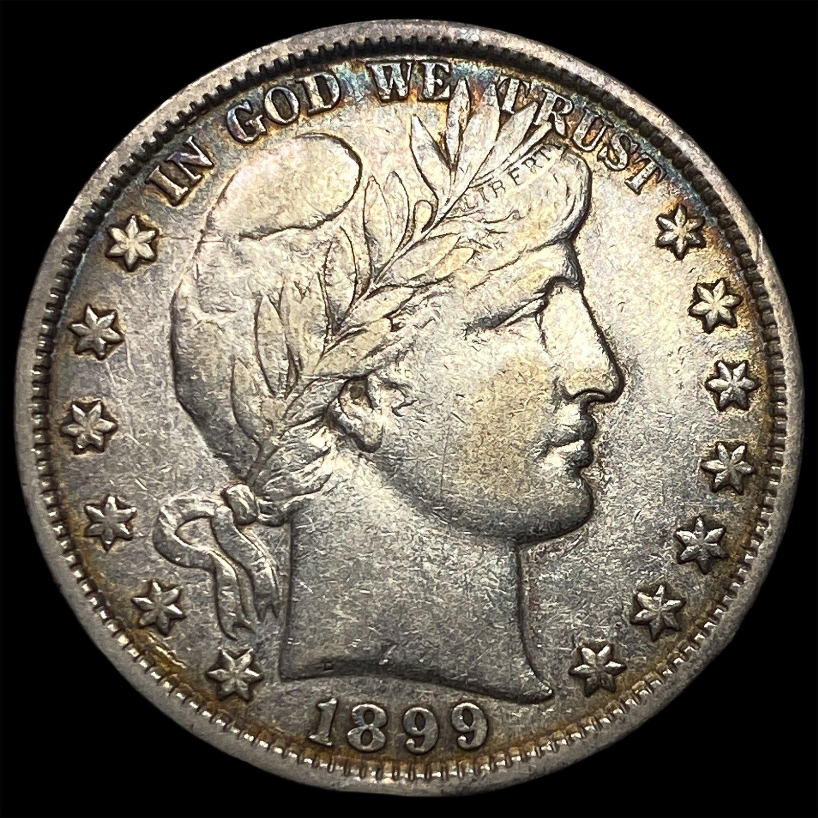 1899 Silver Barber Half Dollar NEARLY UNCIRCULATED (1 of 2)
