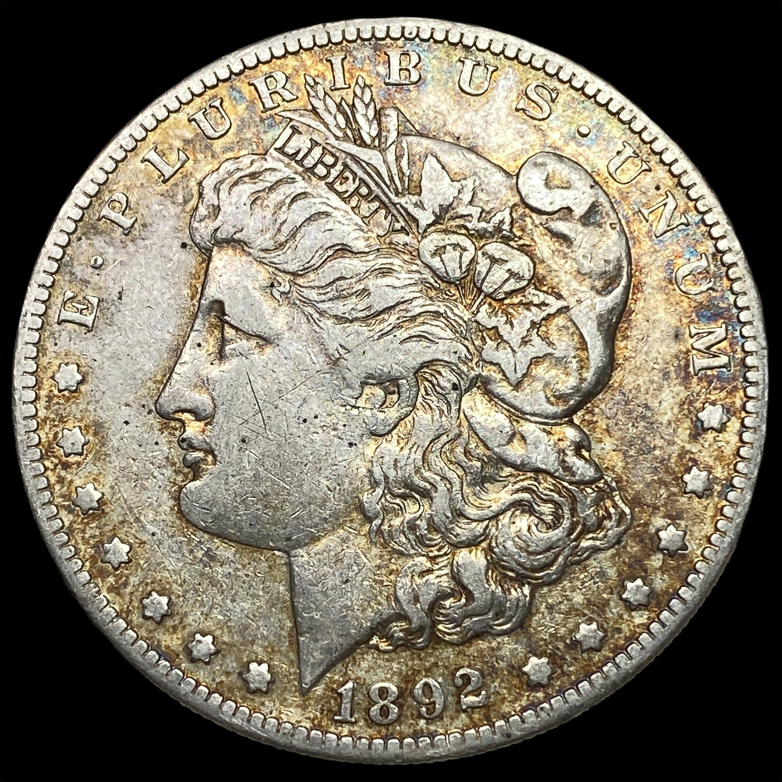 1892-S Silver Morgan Dollar NEARLY UNCIRCULATED: 1892-S Silver Morgan Dollar NEARLY UNCIRCULATED