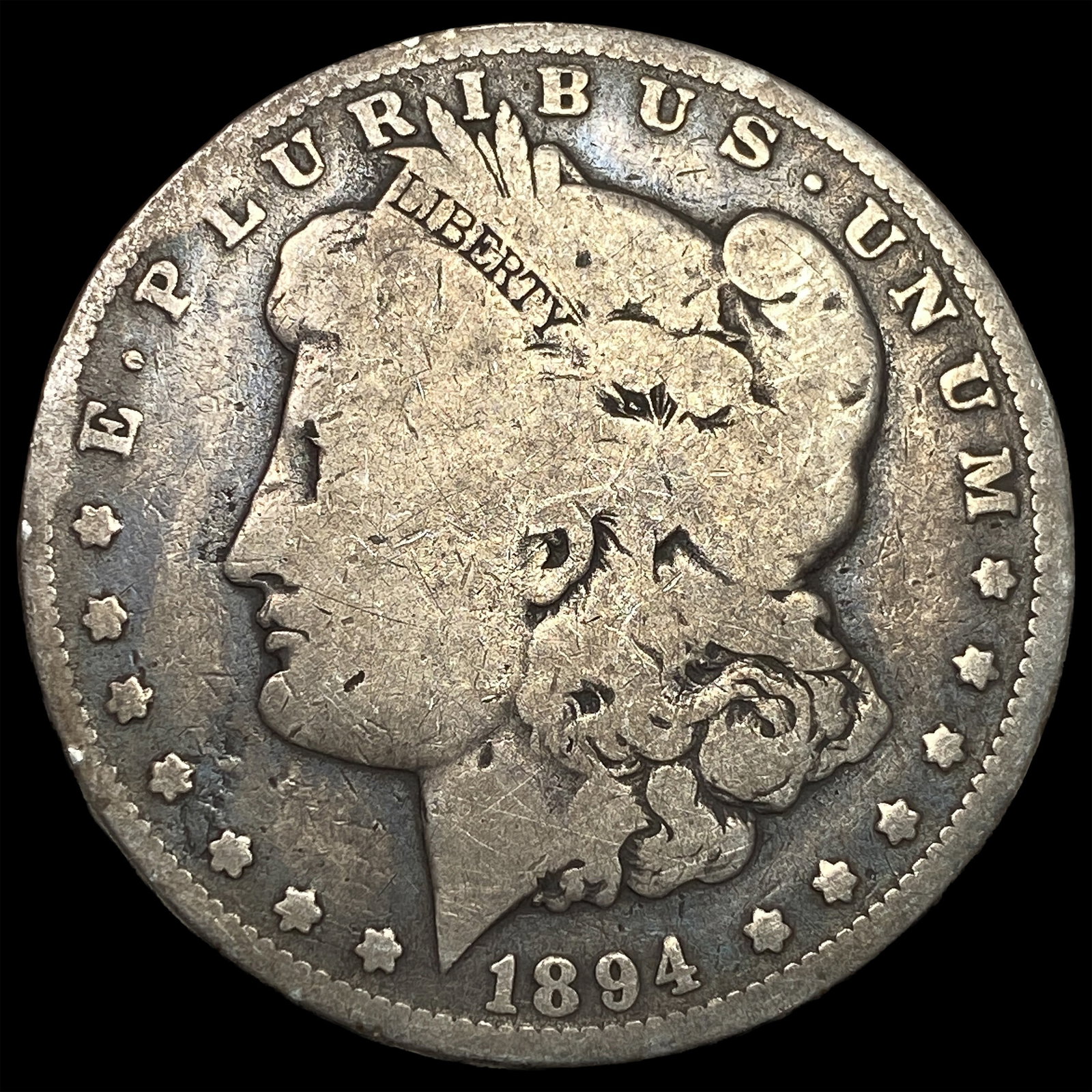 1894-O Silver Morgan Dollar NICELY CIRCULATED: 1894-O Silver Morgan Dollar NICELY CIRCULATED