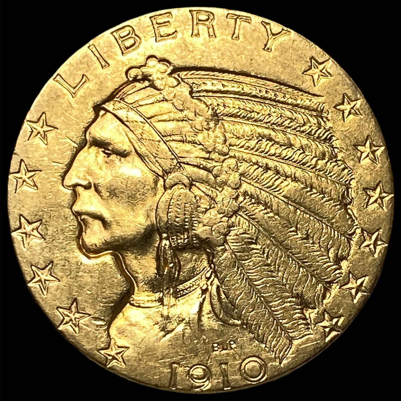 1910 Indian Head Half Eagle $5 Gold UNCIRCULATED: 1910 Indian Head Half Eagle $5 Gold UNCIRCULATED