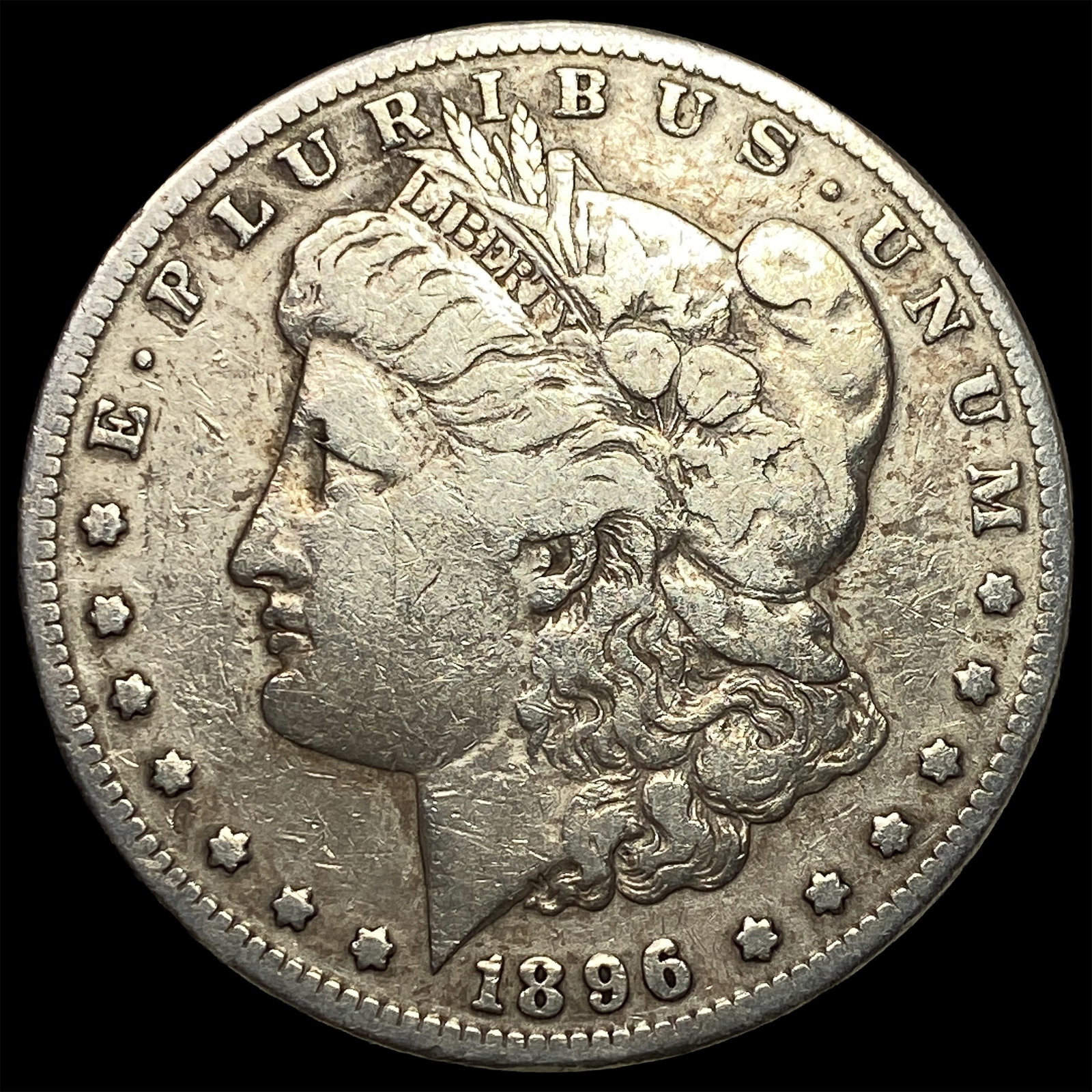 1896-S Silver Morgan Dollar LIGHTLY CIRCULATED: 1896-S Silver Morgan Dollar LIGHTLY CIRCULATED