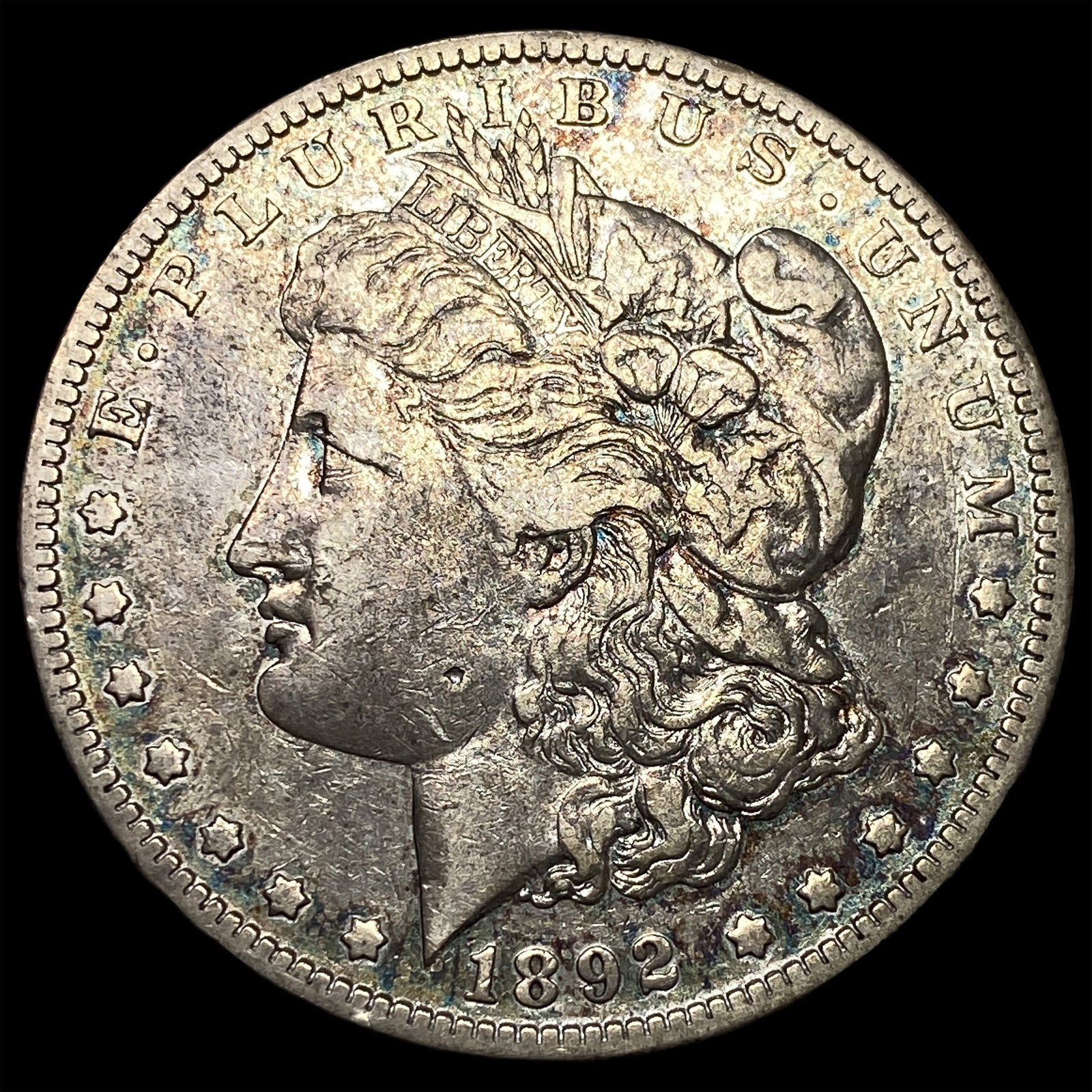 1892-S Silver Morgan Dollar NEARLY UNCIRCULATED (1 of 2)