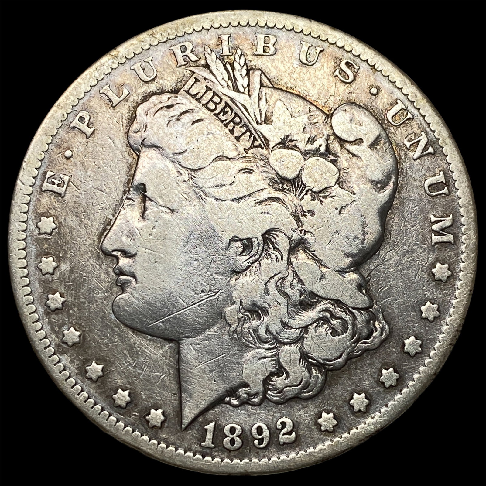 1892-CC Silver Morgan Dollar NEARLY UNCIRCULATED: 1892-CC Silver Morgan Dollar NEARLY UNCIRCULATED