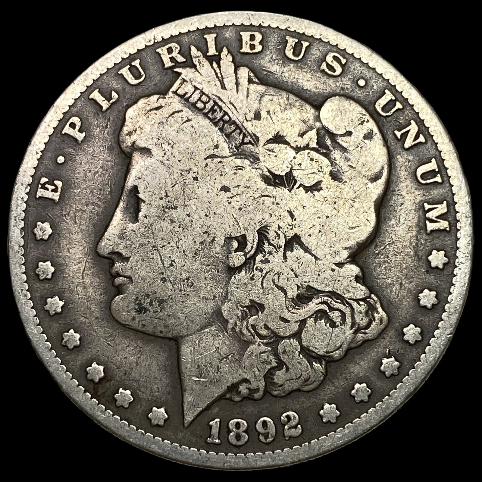 1892-S Morgan Silver Dollar LIGHTLY CIRCULATED: 1892-S Morgan Silver Dollar LIGHTLY CIRCULATED