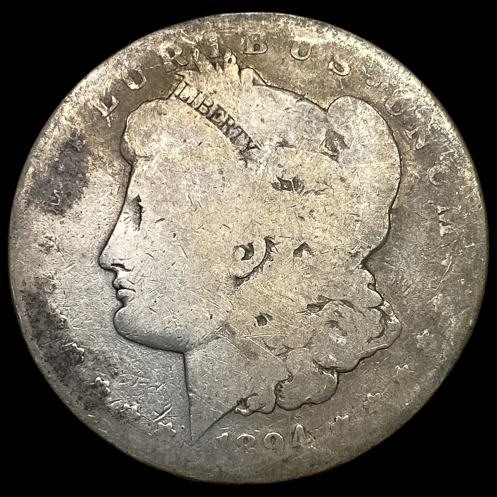 1894-S Silver Morgan Dollar NICELY CIRCULATED: 1894-S Silver Morgan Dollar NICELY CIRCULATED