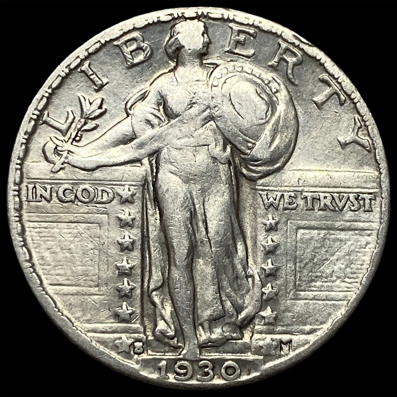 1930 Standing Liberty Quarter CLOSELY UNCIRCULATED: 1930 Standing Liberty Quarter CLOSELY UNCIRCULATED