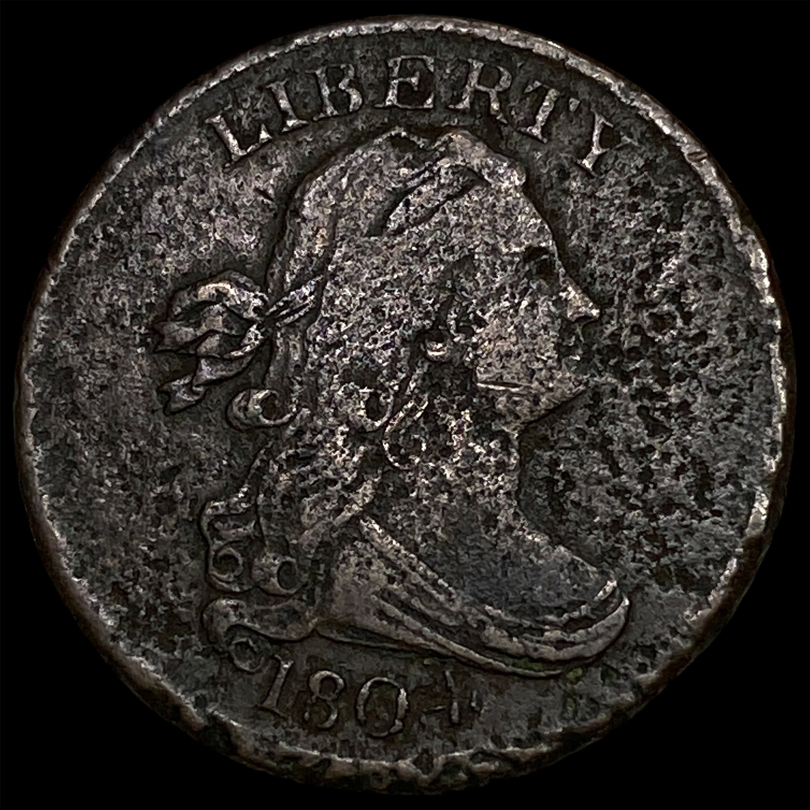 1804 Draped Bust Half Cent NICELY CIRCULATED (1 of 2)