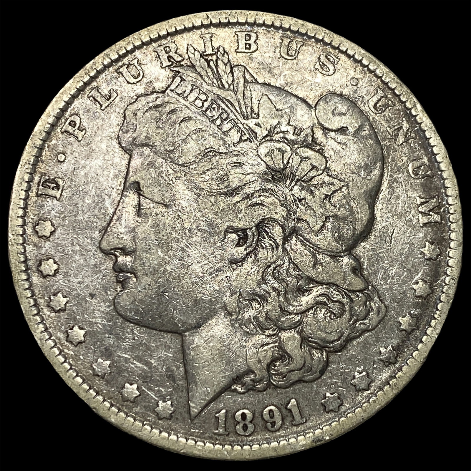 1891-O Silver Morgan Dollar LIGHTLY CIRCULATED: 1891-O Silver Morgan Dollar LIGHTLY CIRCULATED