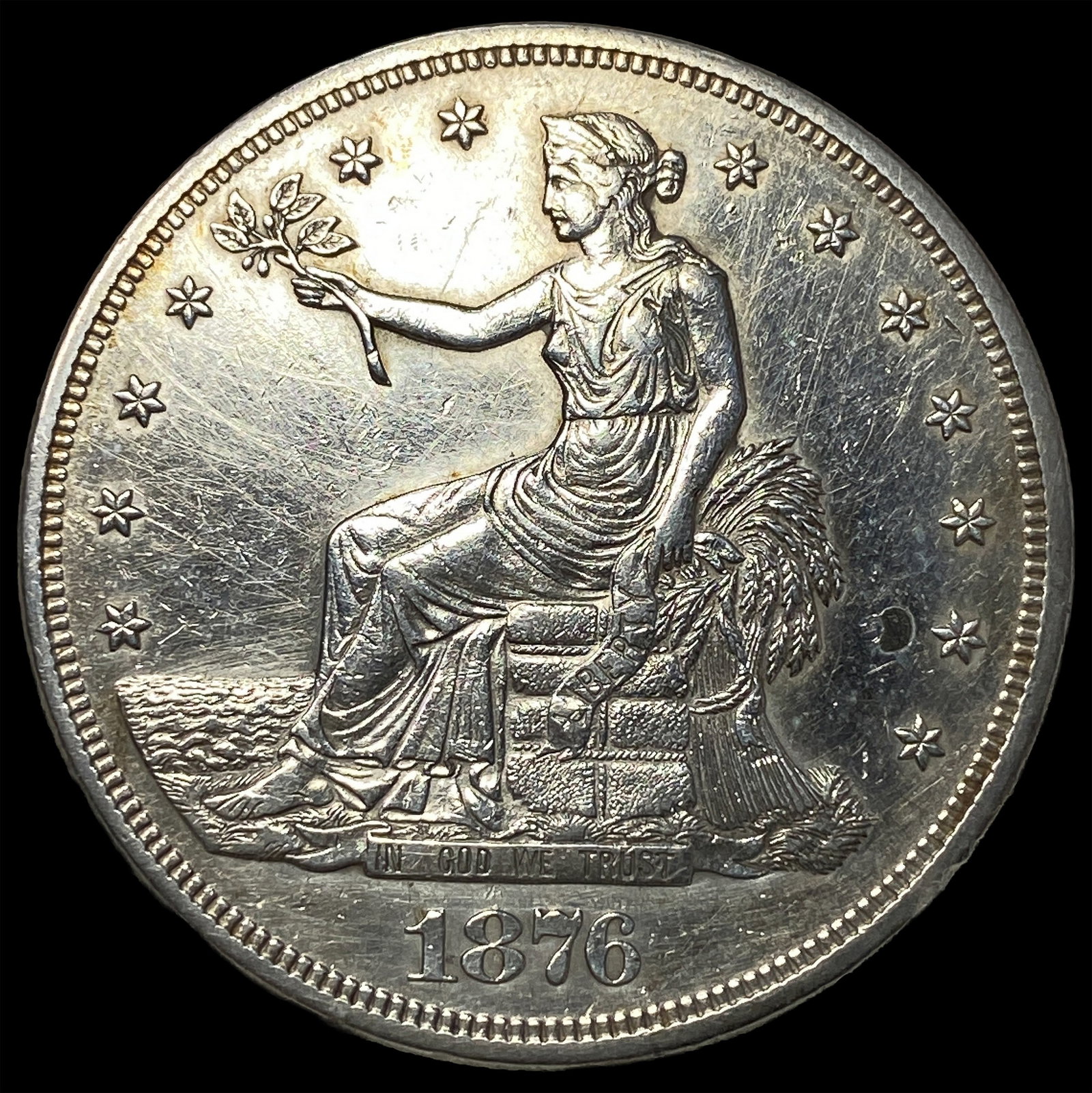 1876-S Silver Trade Dollar UNCIRCULATED: 1876-S Silver Trade Dollar UNCIRCULATED