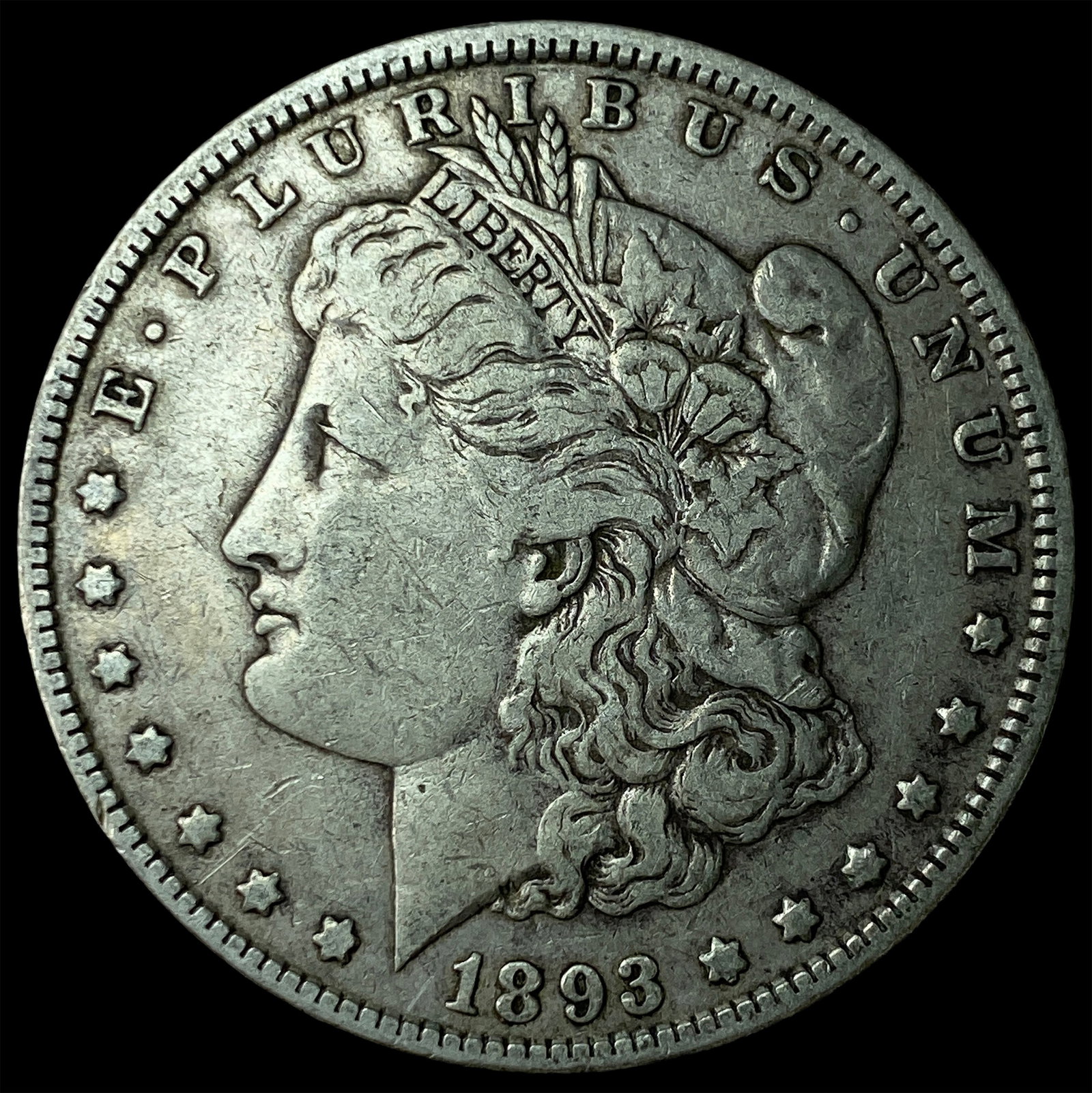 1893 Silver Morgan Dollar NEARLY UNCIRCULATED (1 of 2)