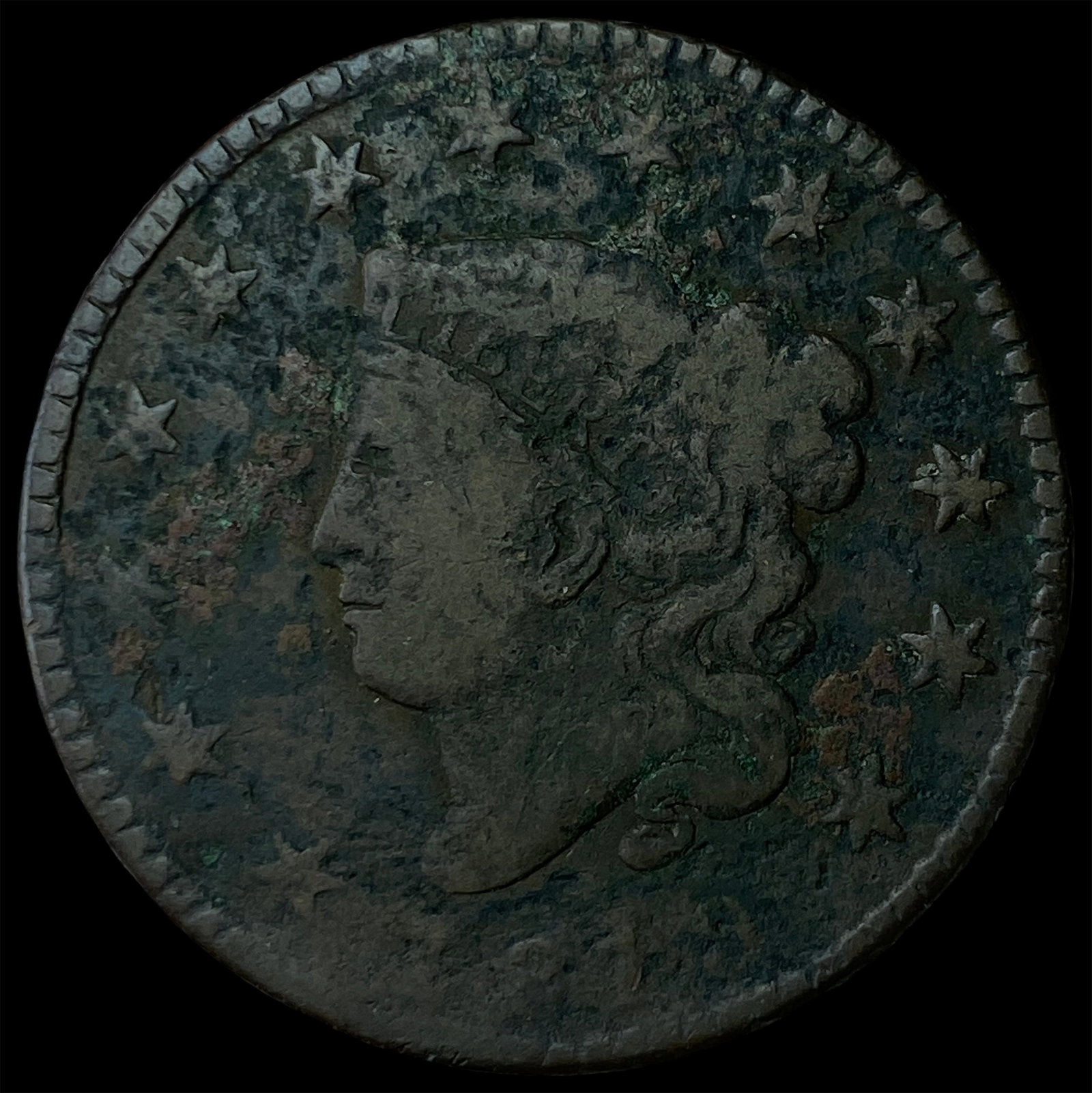 1847 Braided Hair Large Cent LIGHTLY CIRCULATED (1 of 2)