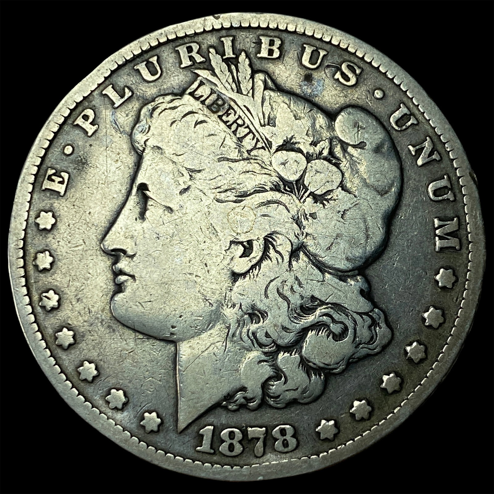 1878-CC Silver Morgan Dollar NICELY CIRCULATED: 1878-CC Silver Morgan Dollar NICELY CIRCULATED