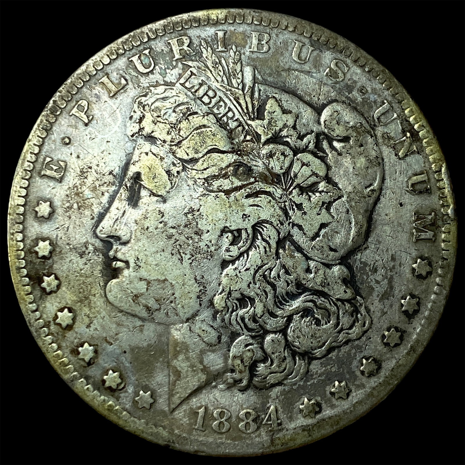 1884-S Silver Morgan Dollar NEARLY UNCIRCULATED: 1884-S Silver Morgan Dollar NEARLY UNCIRCULATED
