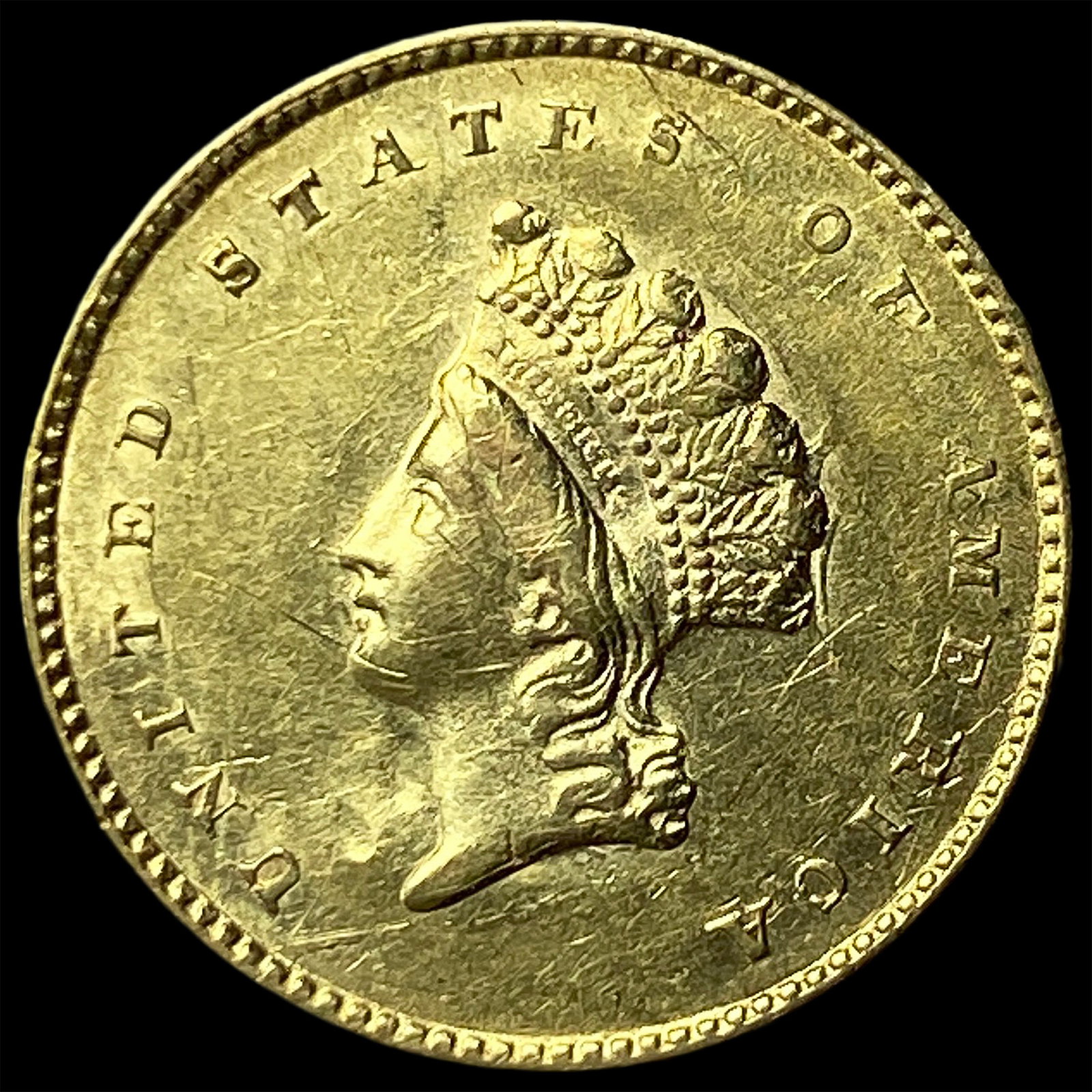 1855 Gold $1 Indian Princess Type 2 UNCIRCULATED: 1855 Gold $1 Indian Princess Type 2 UNCIRCULATED