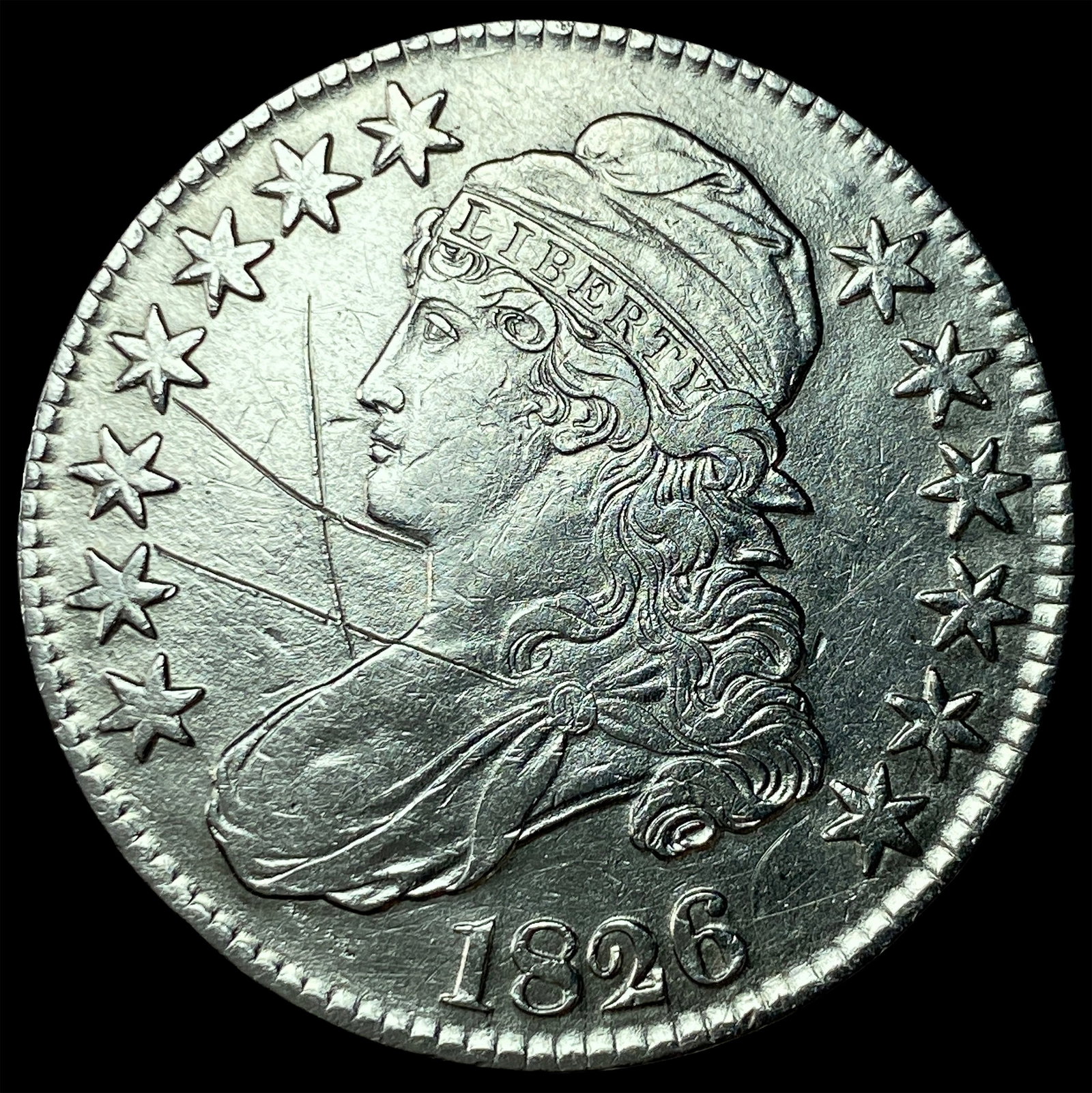 1826 Capped Bust Half Dollar HIGH GRADE (1 of 2)