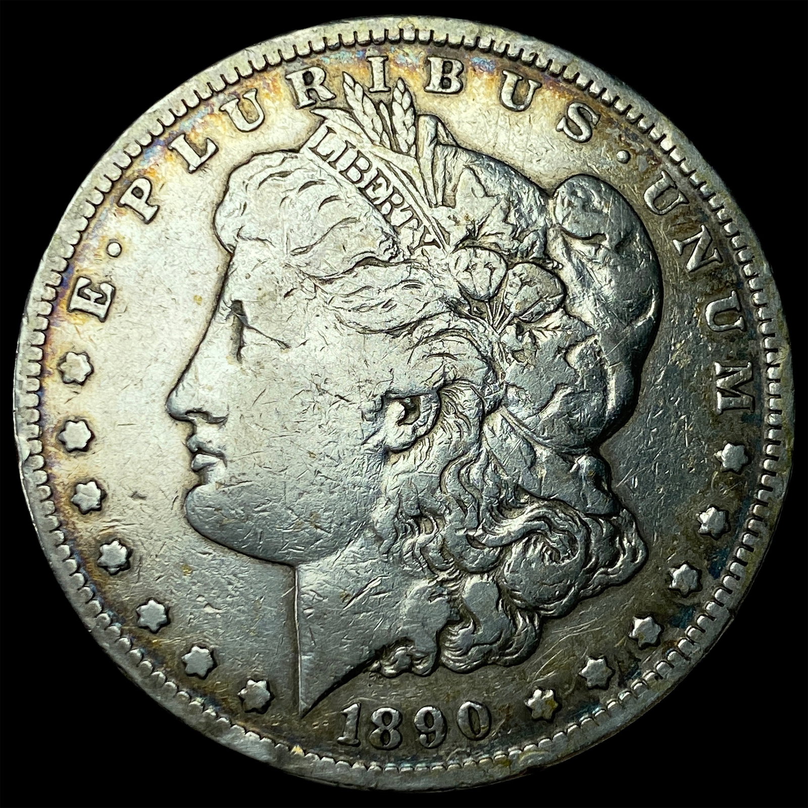 1890-CC Silver Morgan Dollar LIGHTLY CIRCULATED: 1890-CC Silver Morgan Dollar LIGHTLY CIRCULATED