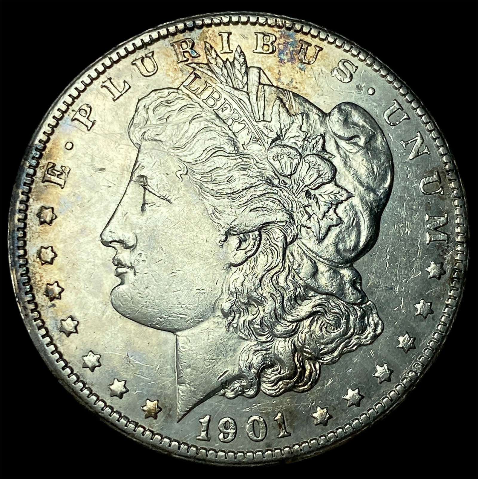 1901-S Silver Morgan Dollar CHOICE AU: 1901-S Silver Morgan Dollar CHOICE AU