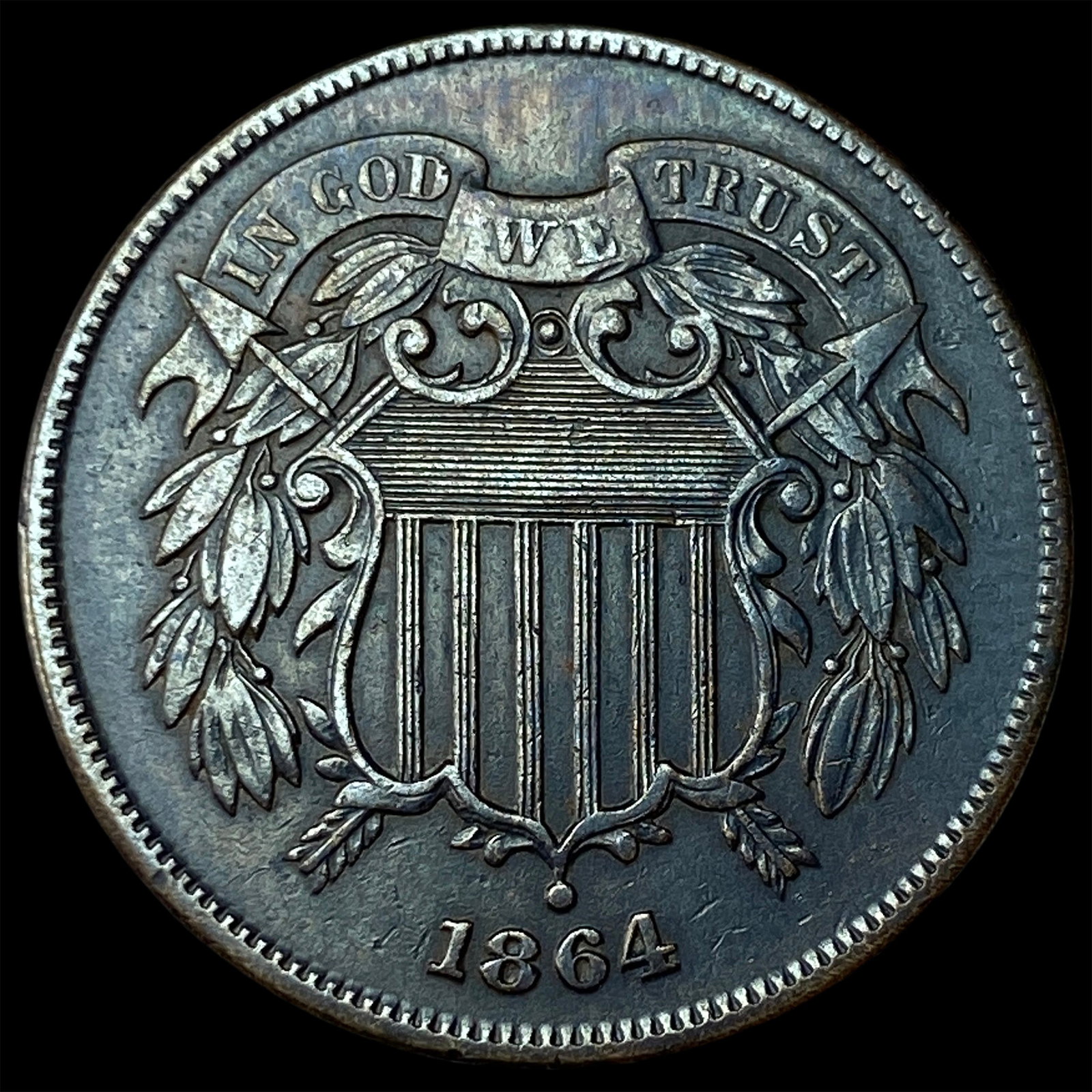 1864 Two-Cent Piece CHOICE AU (1 of 2)