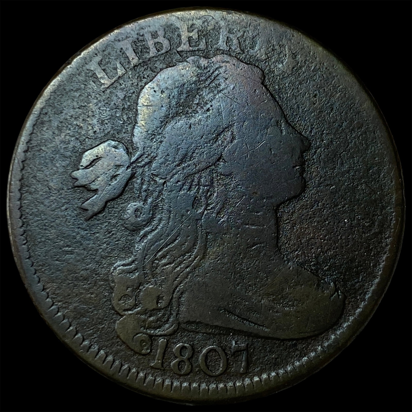 1807 Draped Bust Large Cent LIGHTLY CIRCULATED (1 of 2)