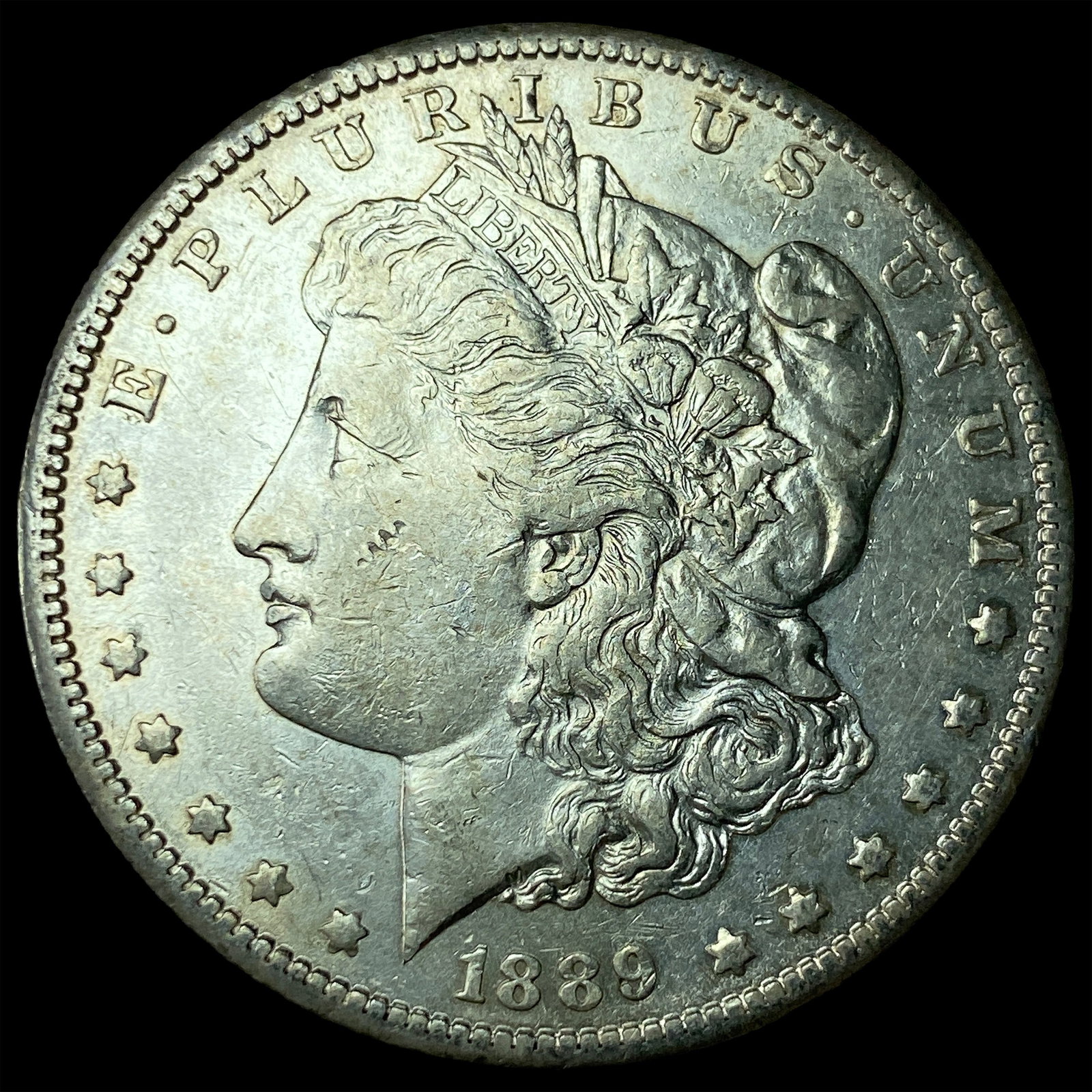 1889-S Silver Morgan Dollar CLOSELY UNCIRCULATED: 1889-S Silver Morgan Dollar CLOSELY UNCIRCULATED