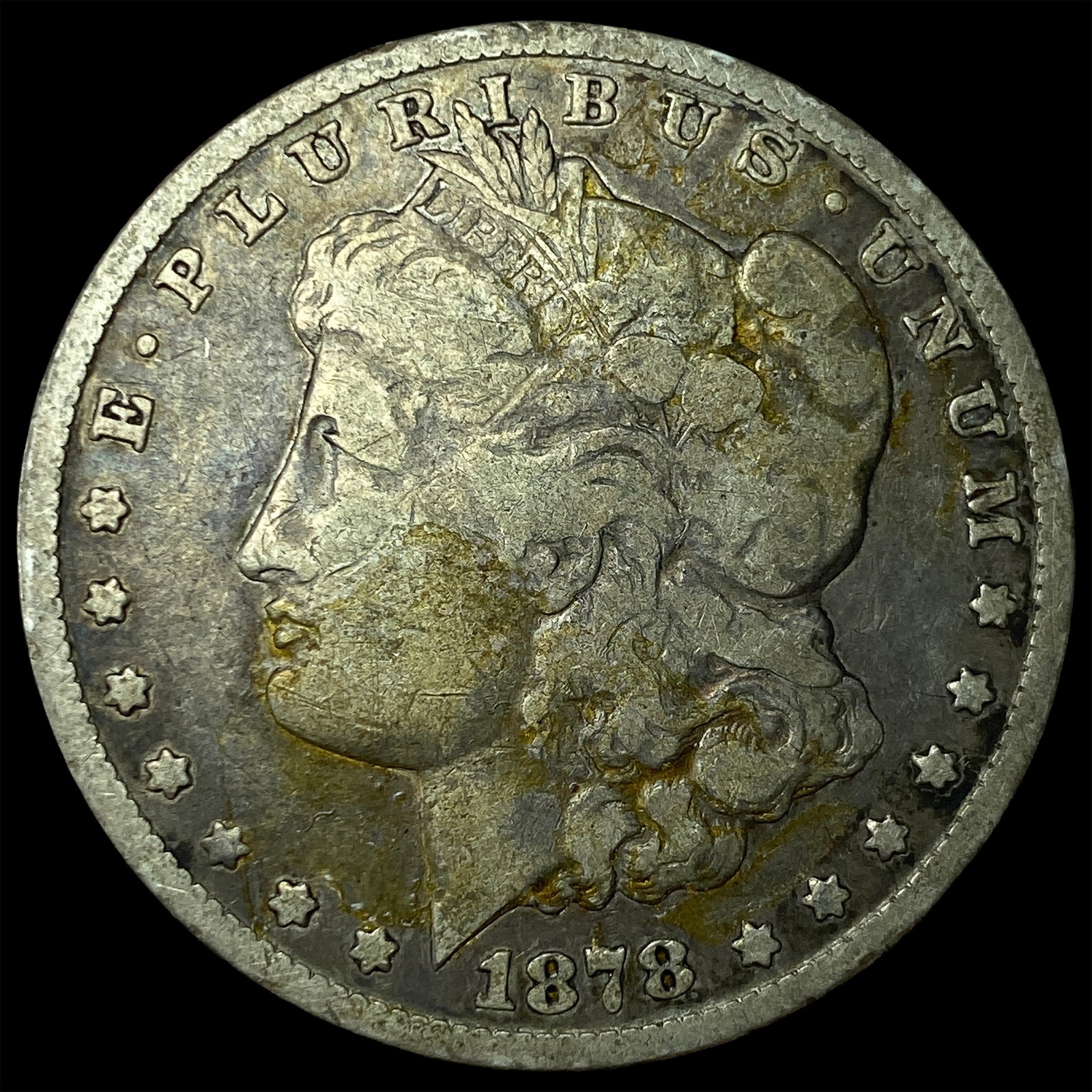 1878-CC Silver Morgan Dollar LIGHTLY CIRCULATED: 1878-CC Silver Morgan Dollar LIGHTLY CIRCULATED