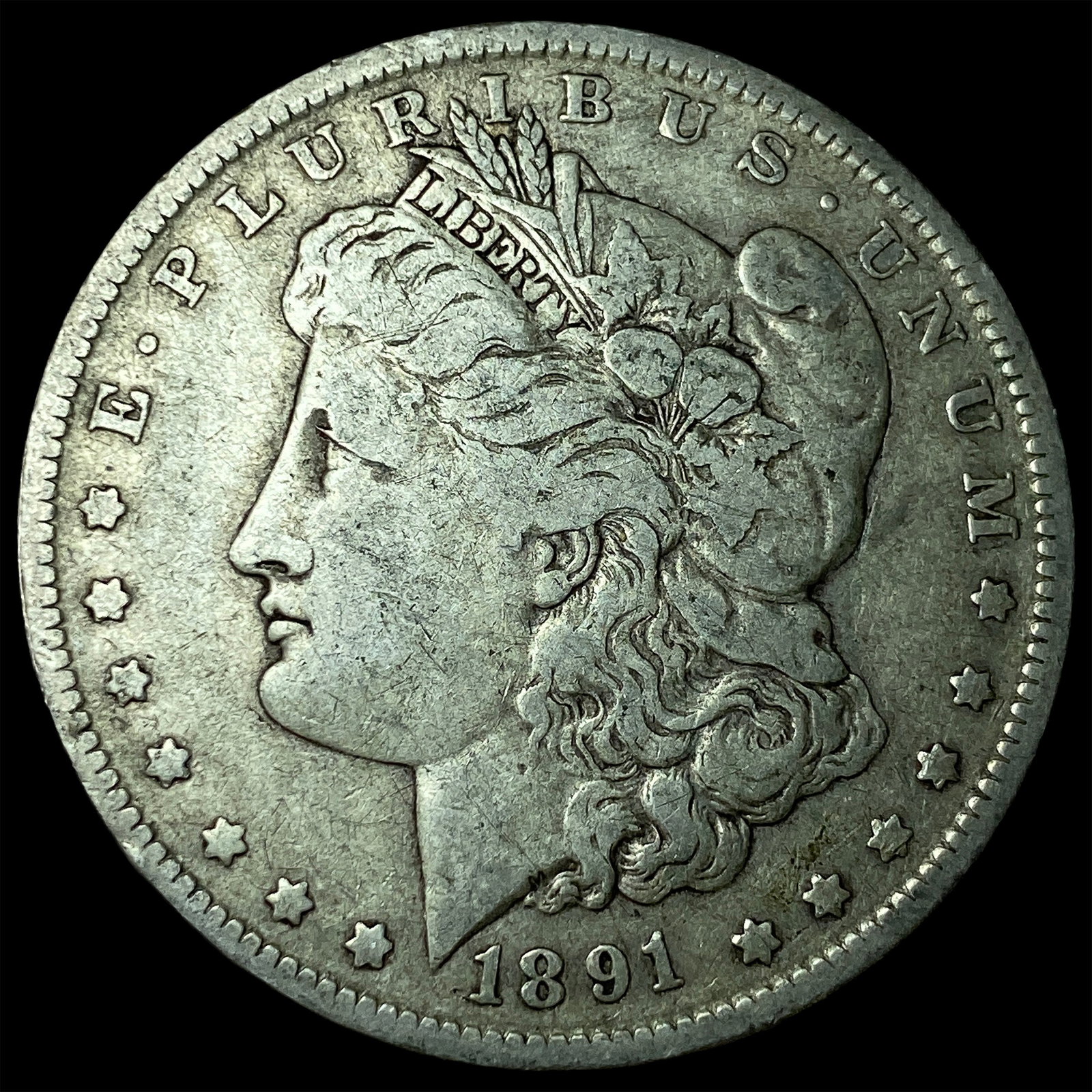 1891-O Silver Morgan Dollar NEARLY UNCIRCULATED: 1891-O Silver Morgan Dollar NEARLY UNCIRCULATED