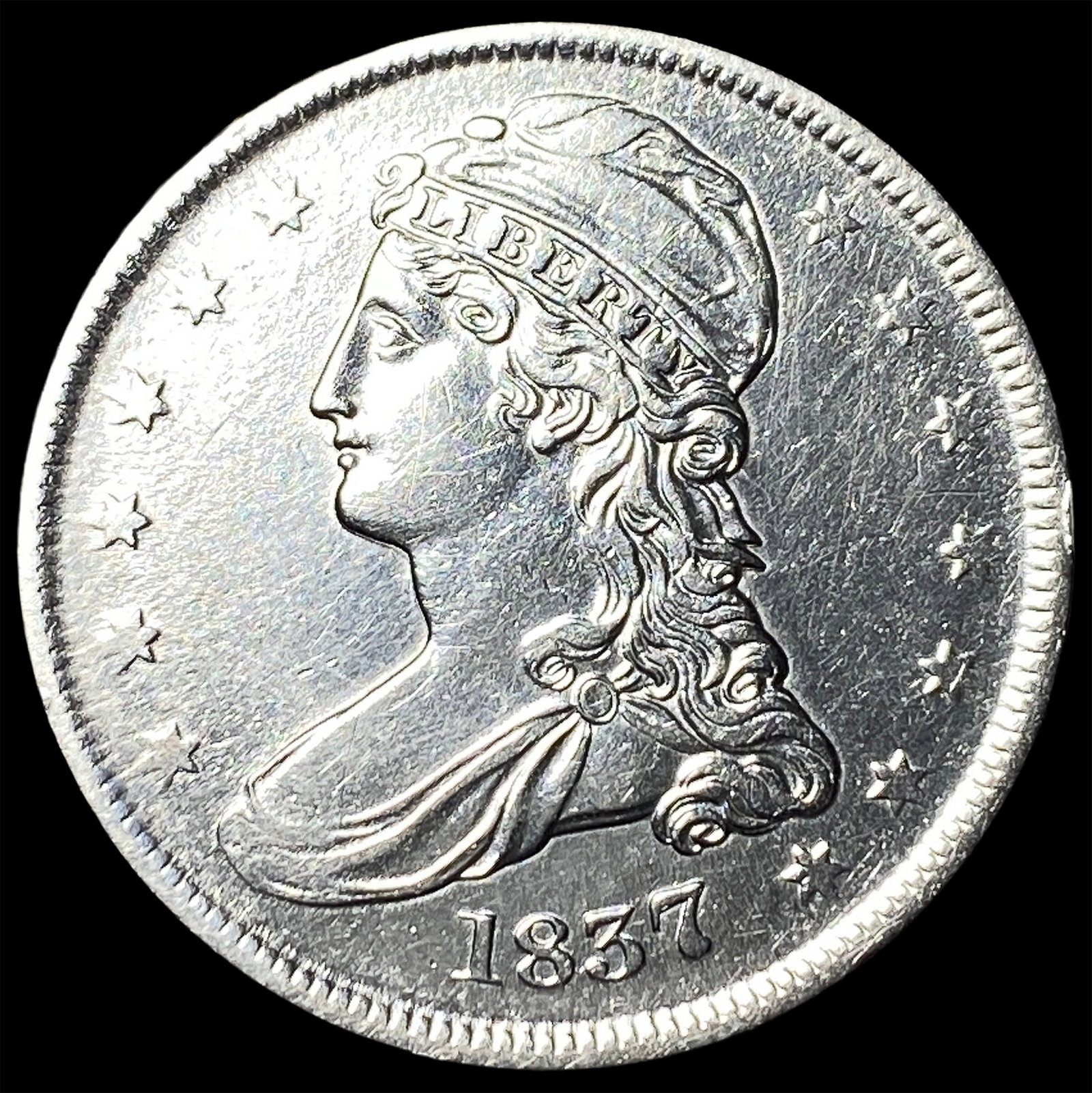 1837 Capped Bust Half Dollar UNCIRCULATED (1 of 2)