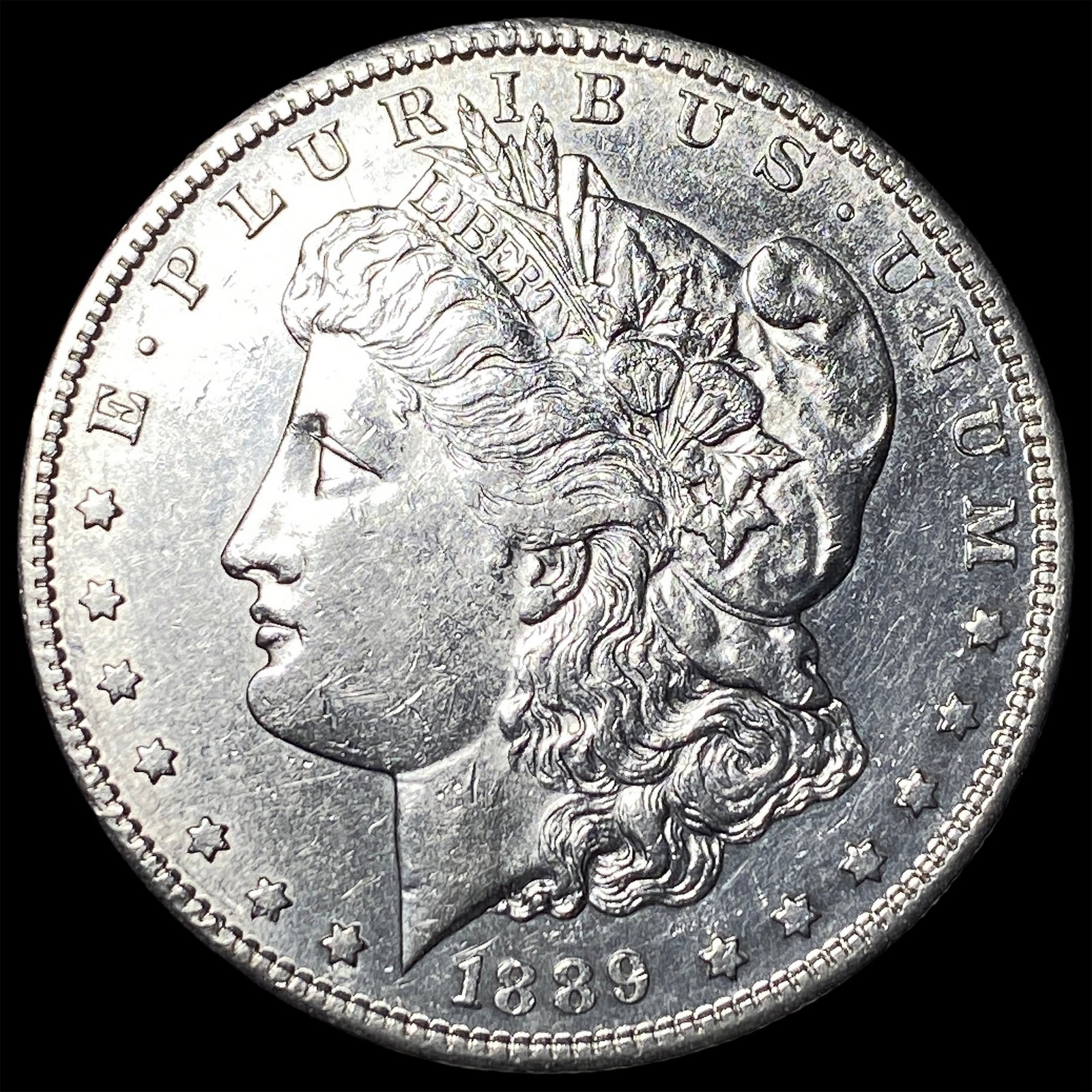 1889-S Silver Morgan Dollar CHOICE AU: 1889-S Silver Morgan Dollar CHOICE AU