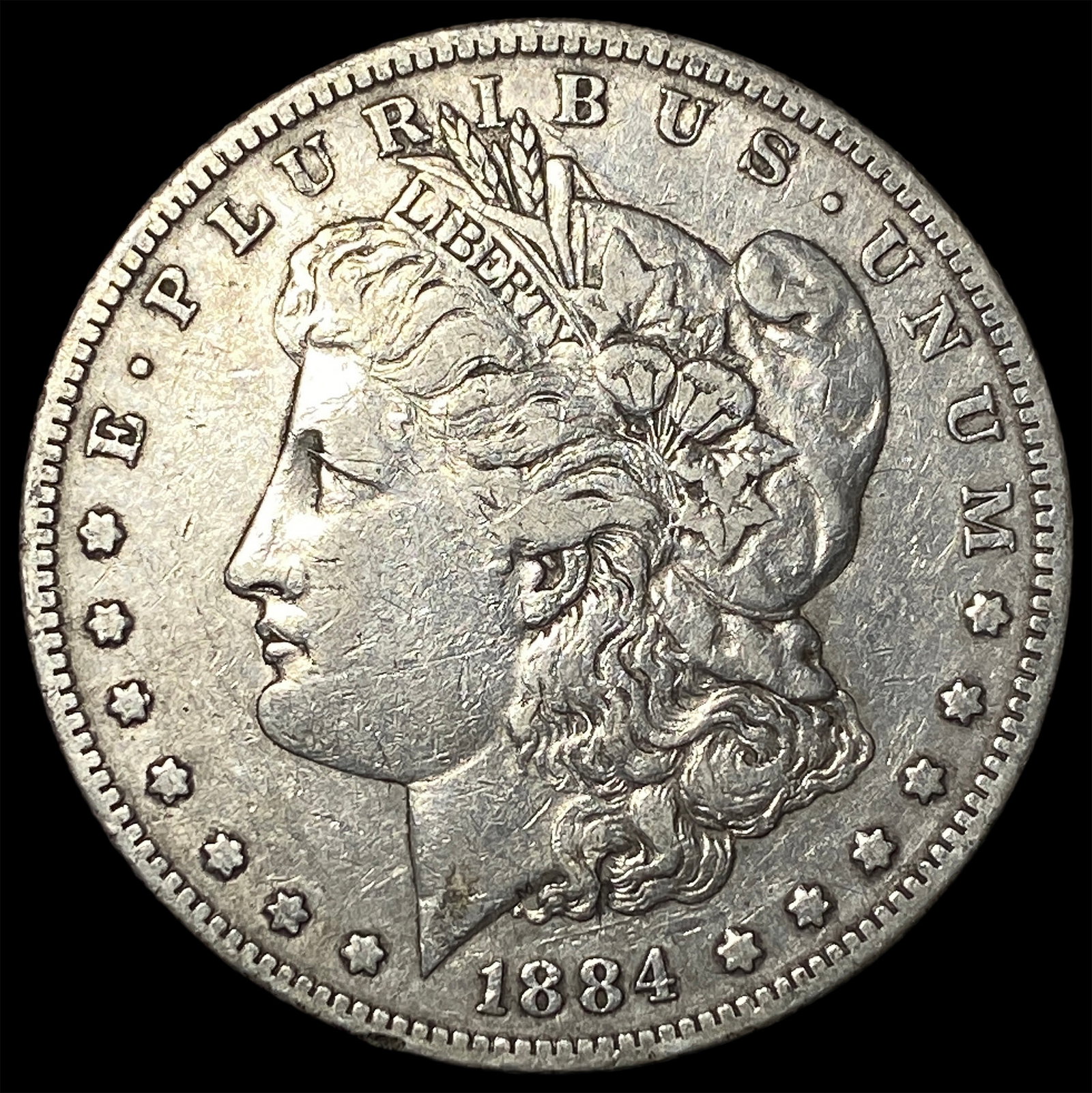 1884-S Morgan Silver Dollar LIGHTLY CIRCULATED: 1884-S Morgan Silver Dollar LIGHTLY CIRCULATED