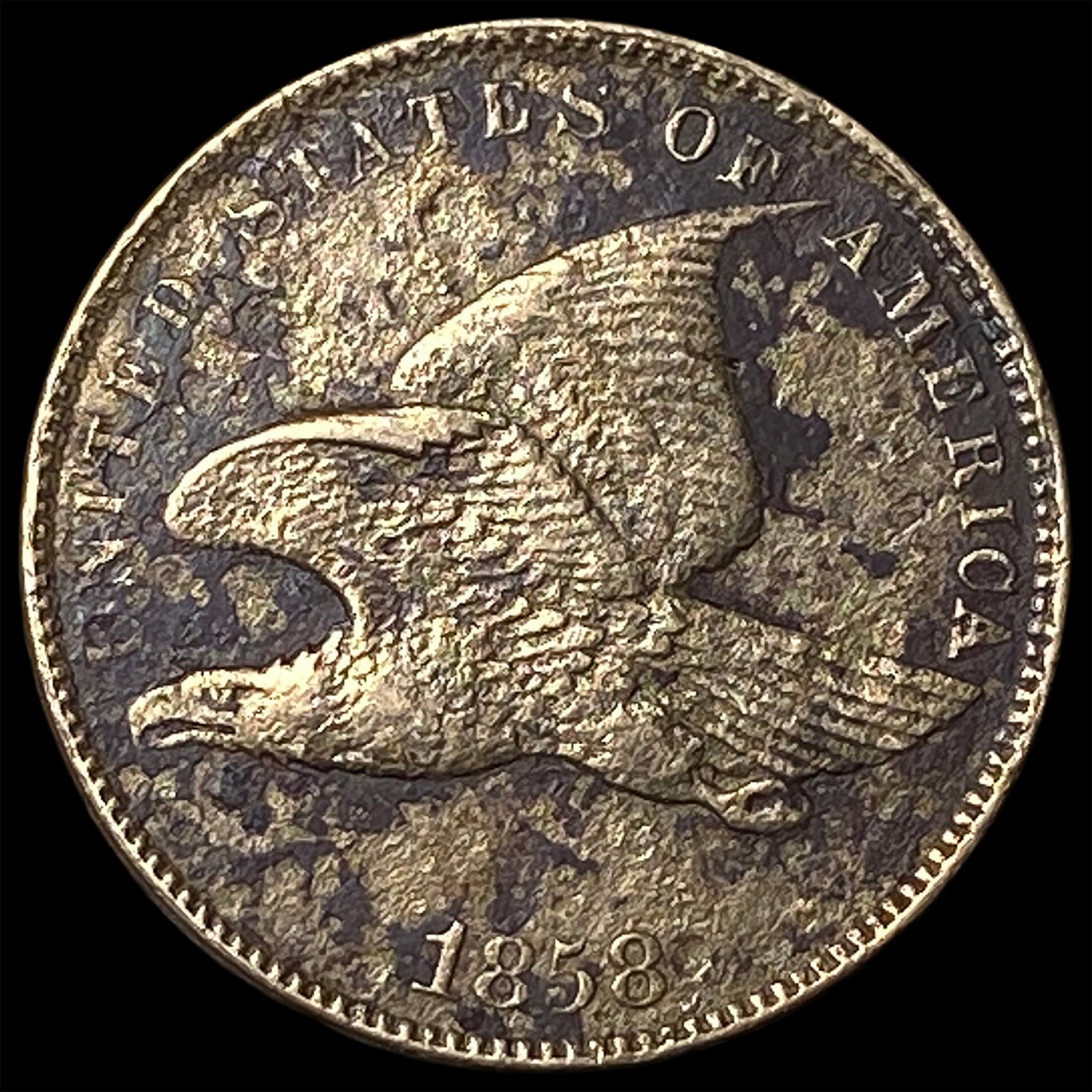 1858 Flying Eagle Cent CLOSELY UNCIRCULATED (1 of 2)