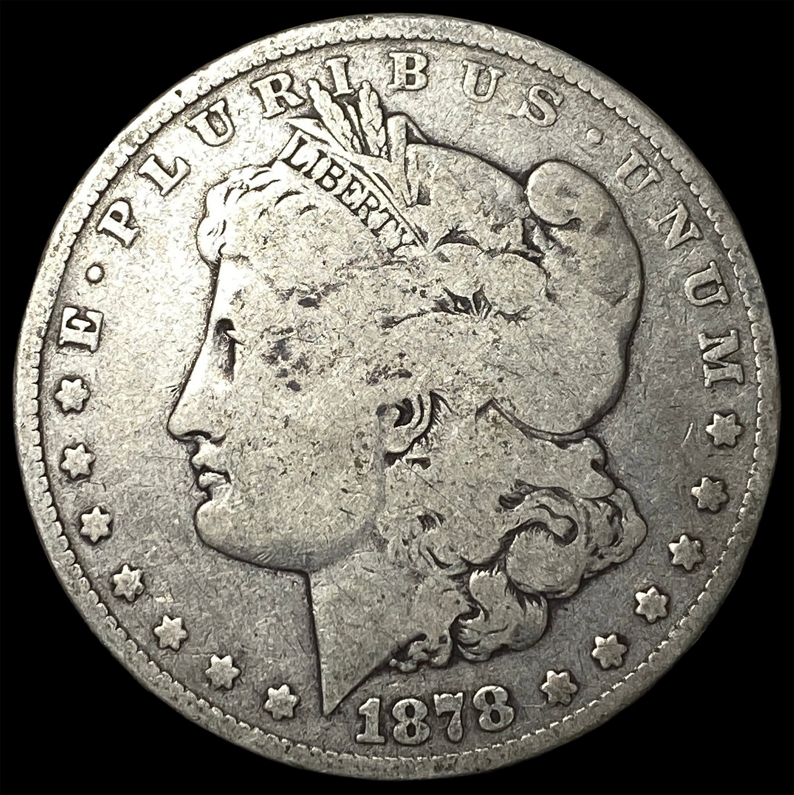 1878 Silver Morgan Dollar LIGHTLY CIRCULATED: 1878 Silver Morgan Dollar LIGHTLY CIRCULATED