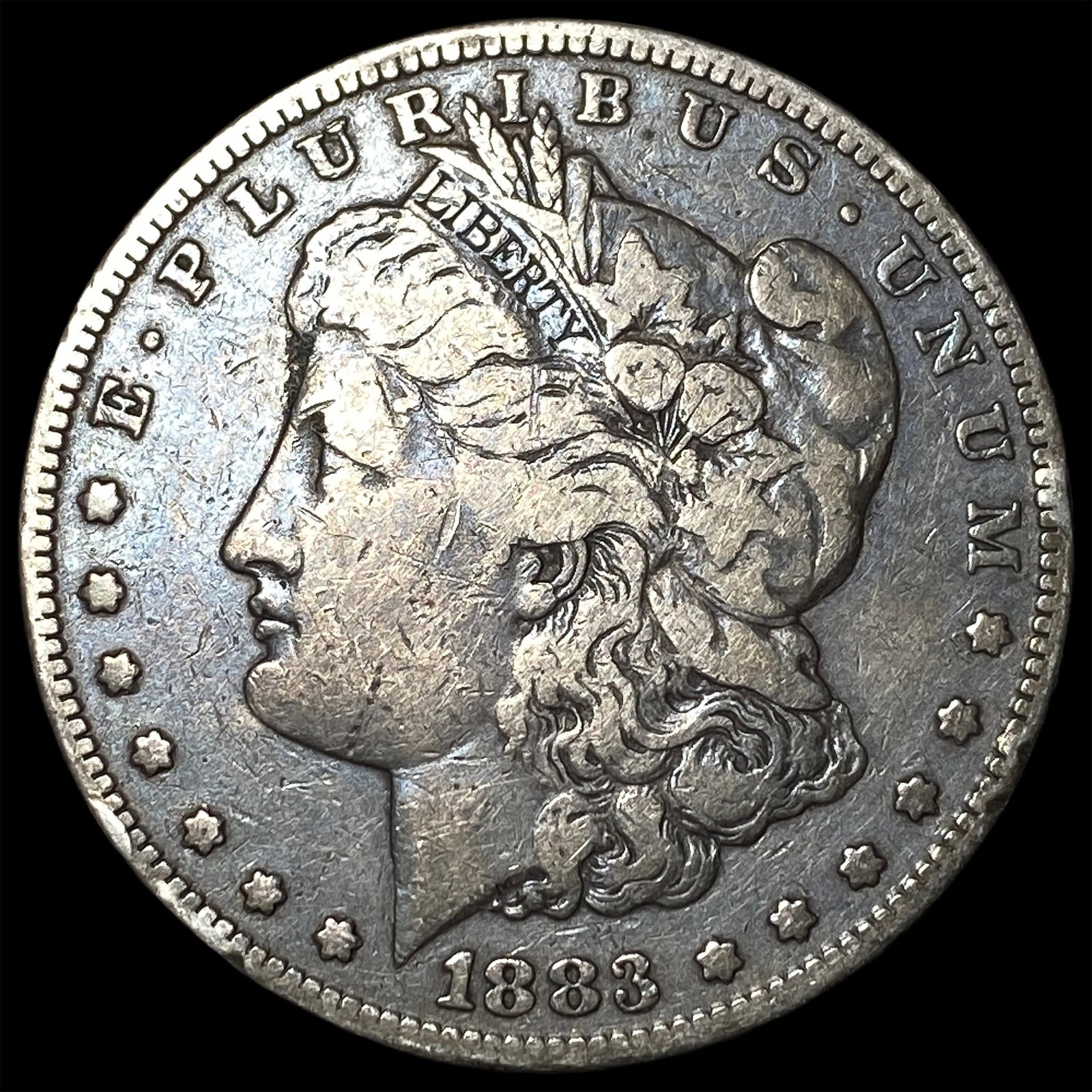1883-S Silver Morgan Dollar NEARLY UNCIRCULATED: 1883-S Silver Morgan Dollar NEARLY UNCIRCULATED