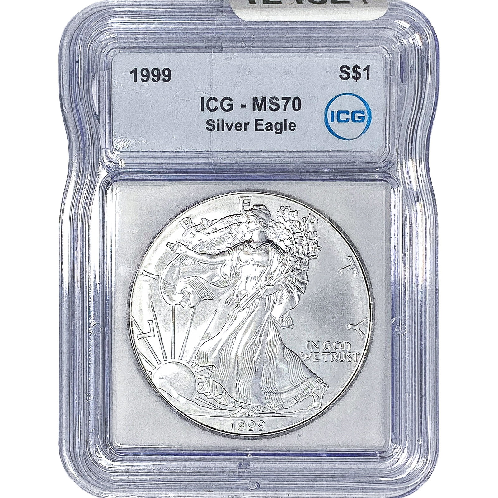 1999 Silver Eagle ICG MS70: 1999 Silver Eagle ICG MS70