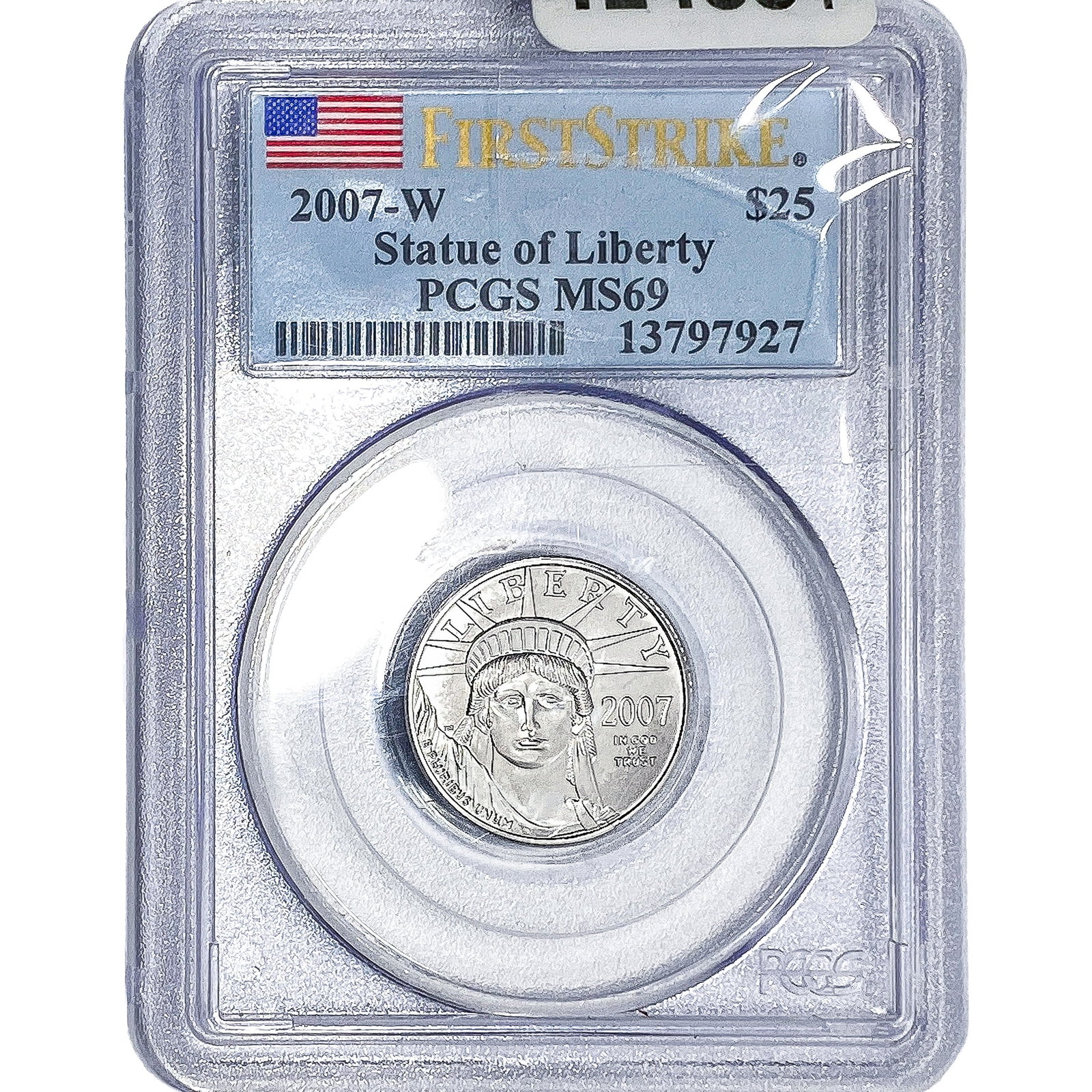 2007-W 1/4oz Platinum $25 Liberty PCGS MS69 (1 of 4)