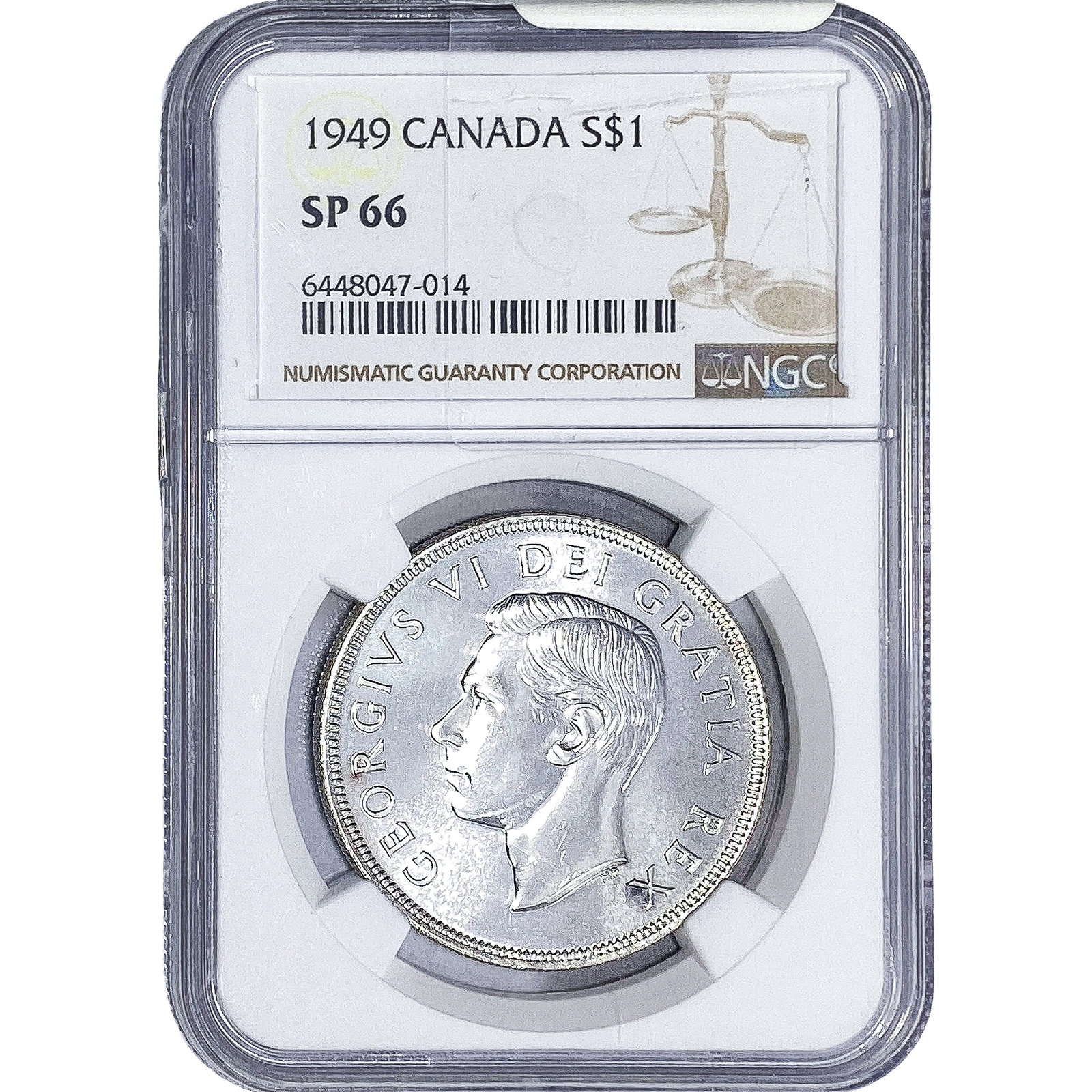 1949 Canada Silver Dollar - George VI NGC SP66 (1 of 4)