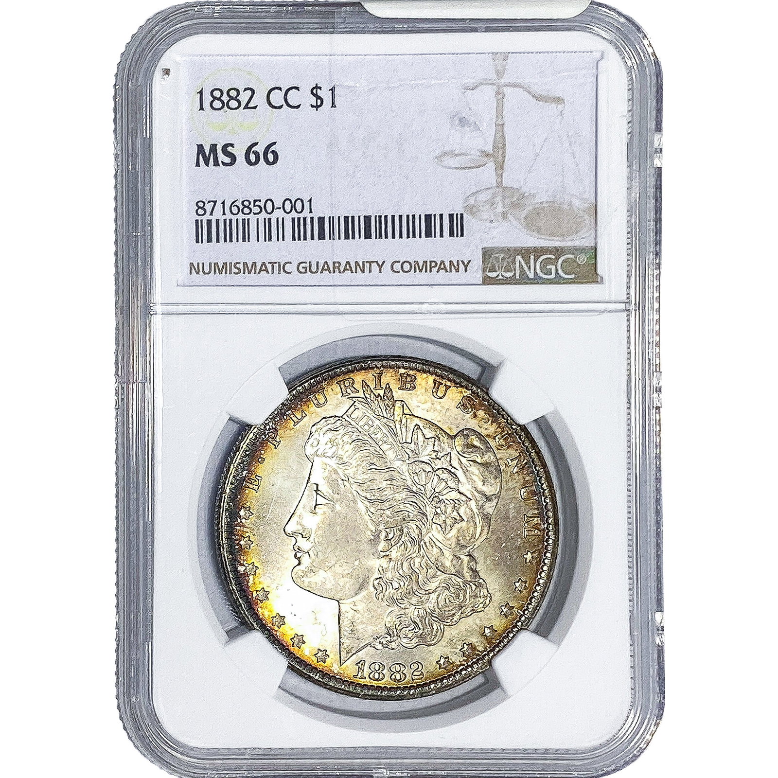 1882-CC Morgan Silver Dollar NGC MS66 (1 of 4)