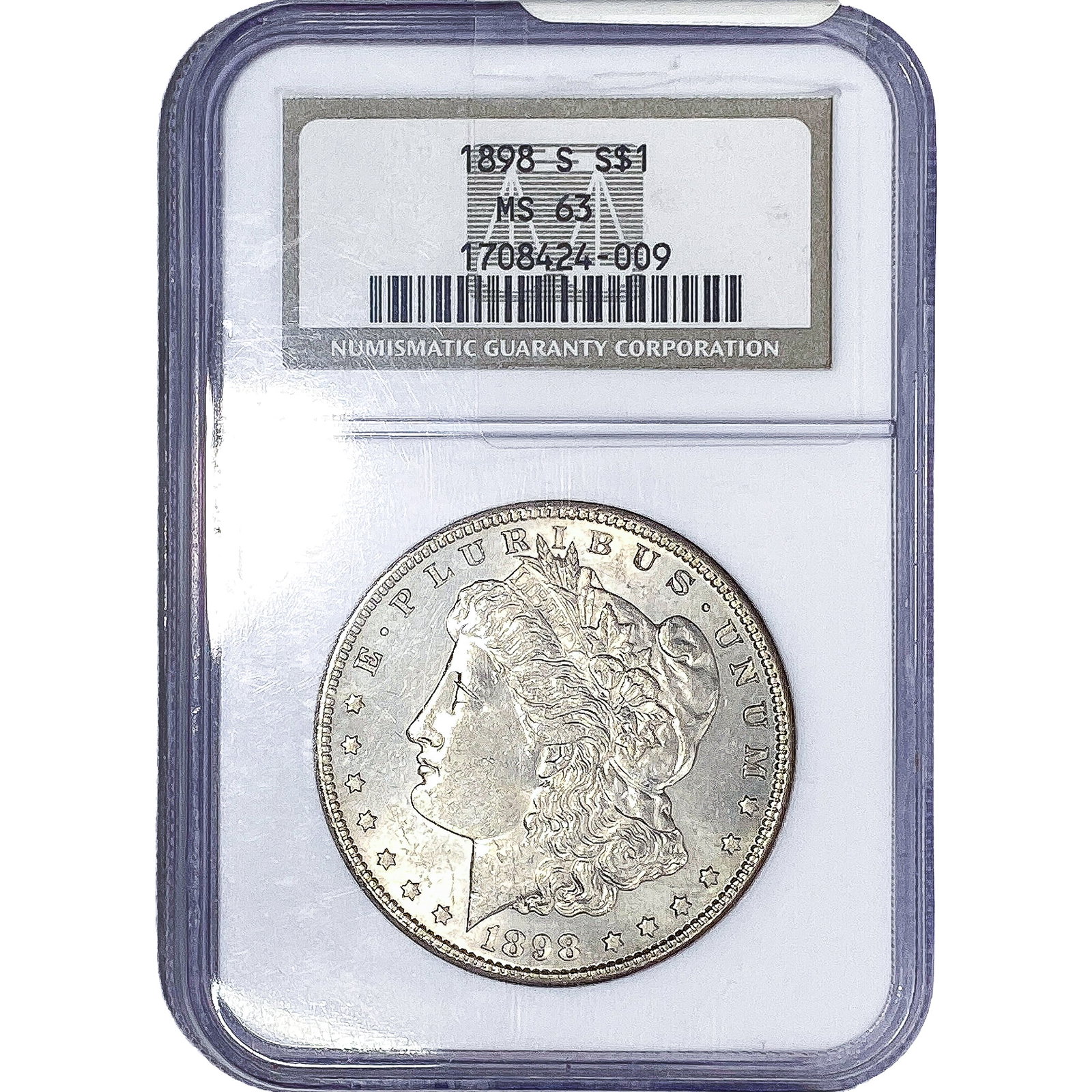 1898-S Morgan Silver Dollar NGC MS63 (1 of 4)