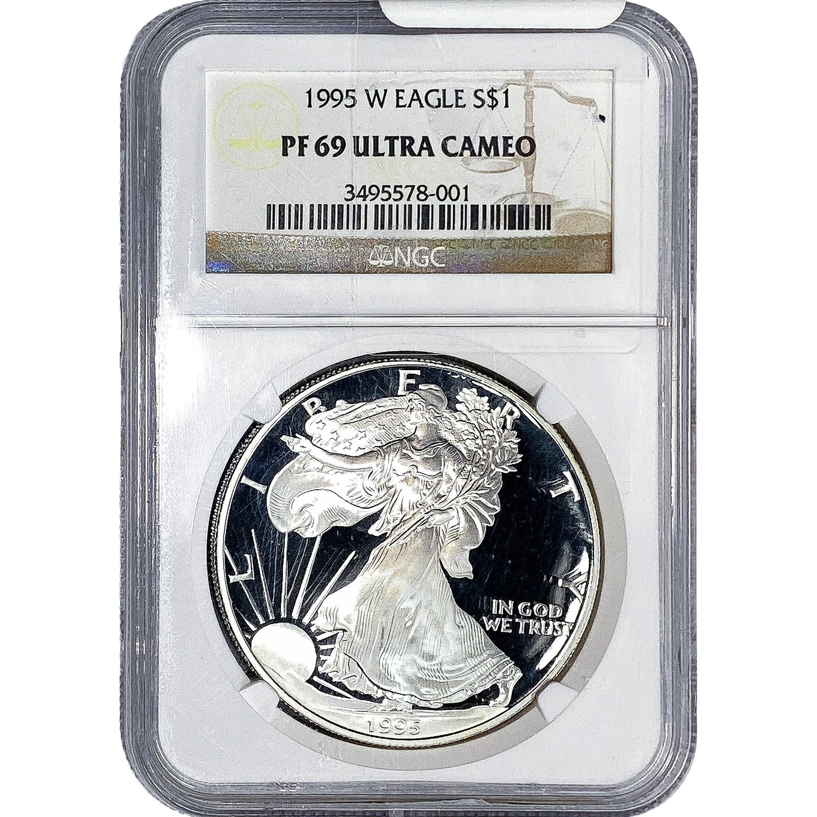 1995-W Silver Eagle NGC PF69 Ultra Cameo (1 of 4)