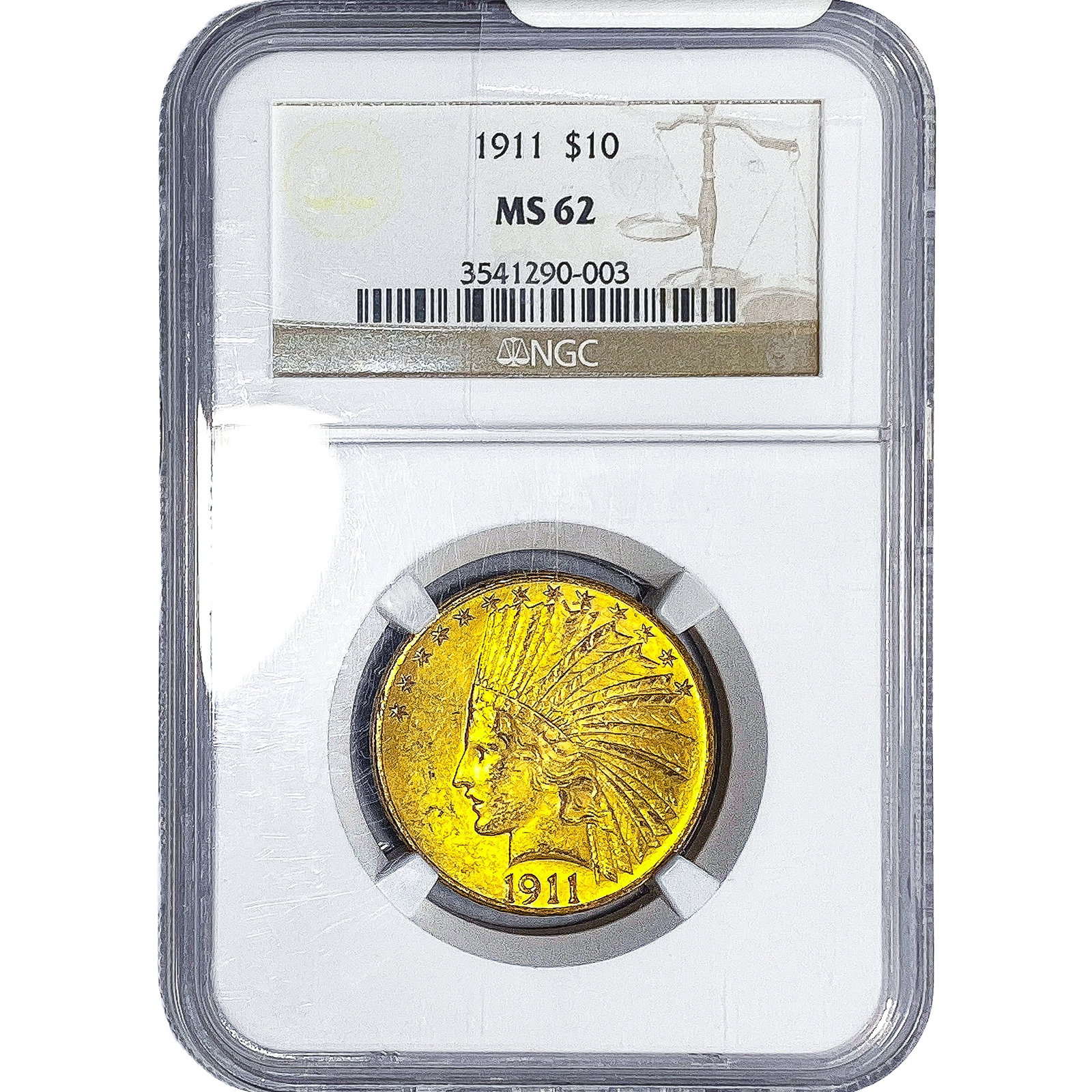 1911 $10 Gold Eagle NGC MS62 (1 of 4)
