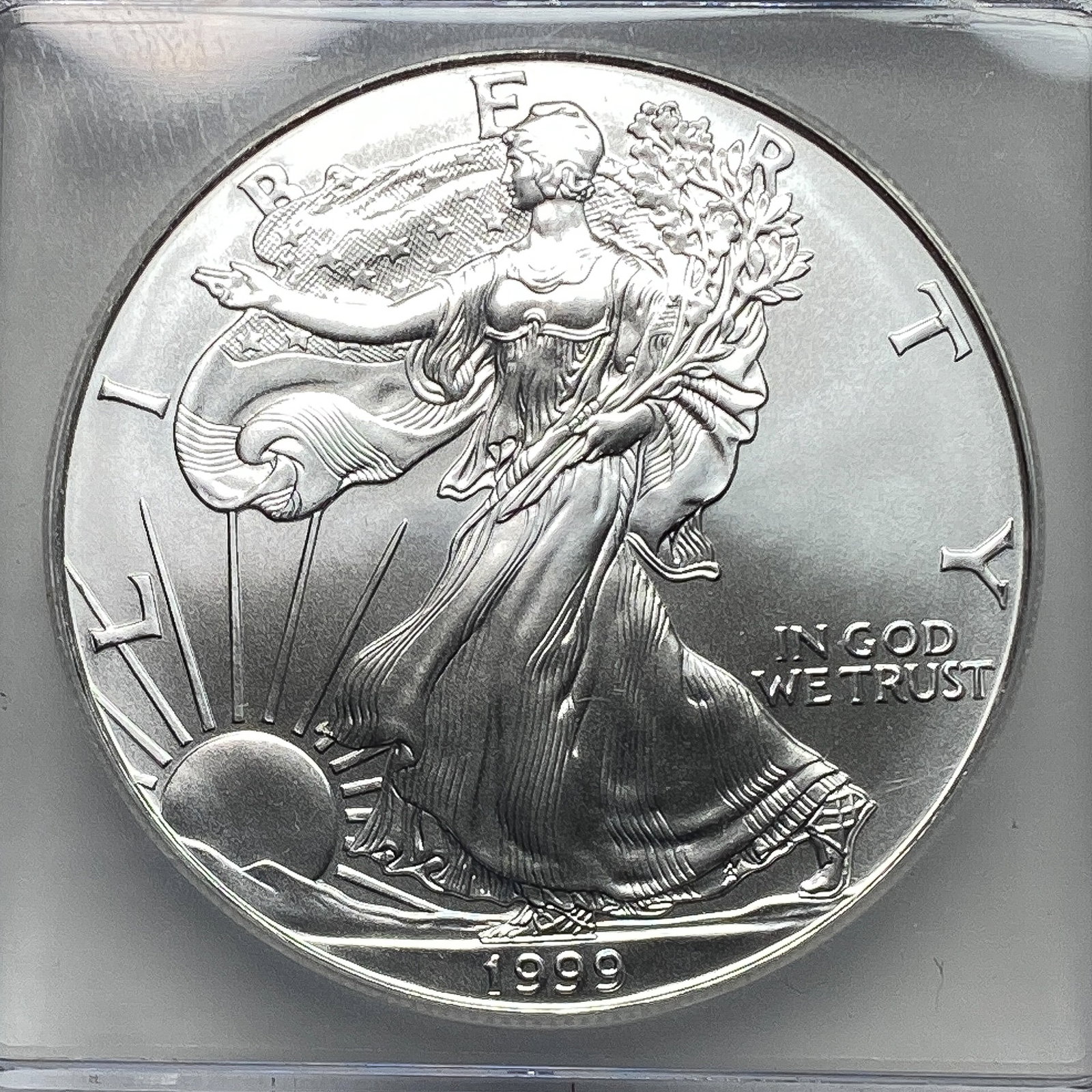 1999 Silver Eagle ICG MS70 - 3