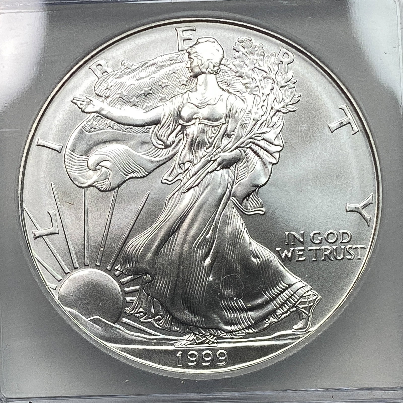1999 Silver Eagle ICG MS70 - 3