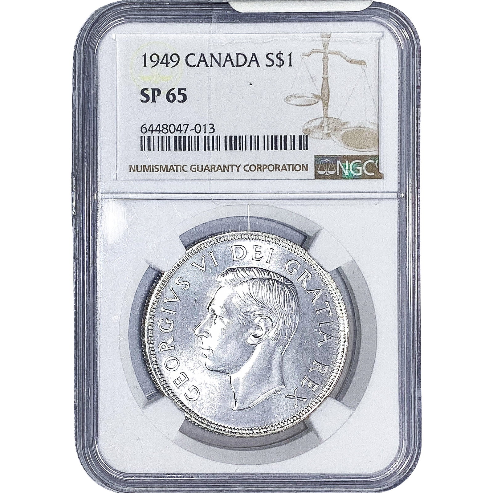 1949 Canada Silver Dollar - George VI NGC SP65 (1 of 4)